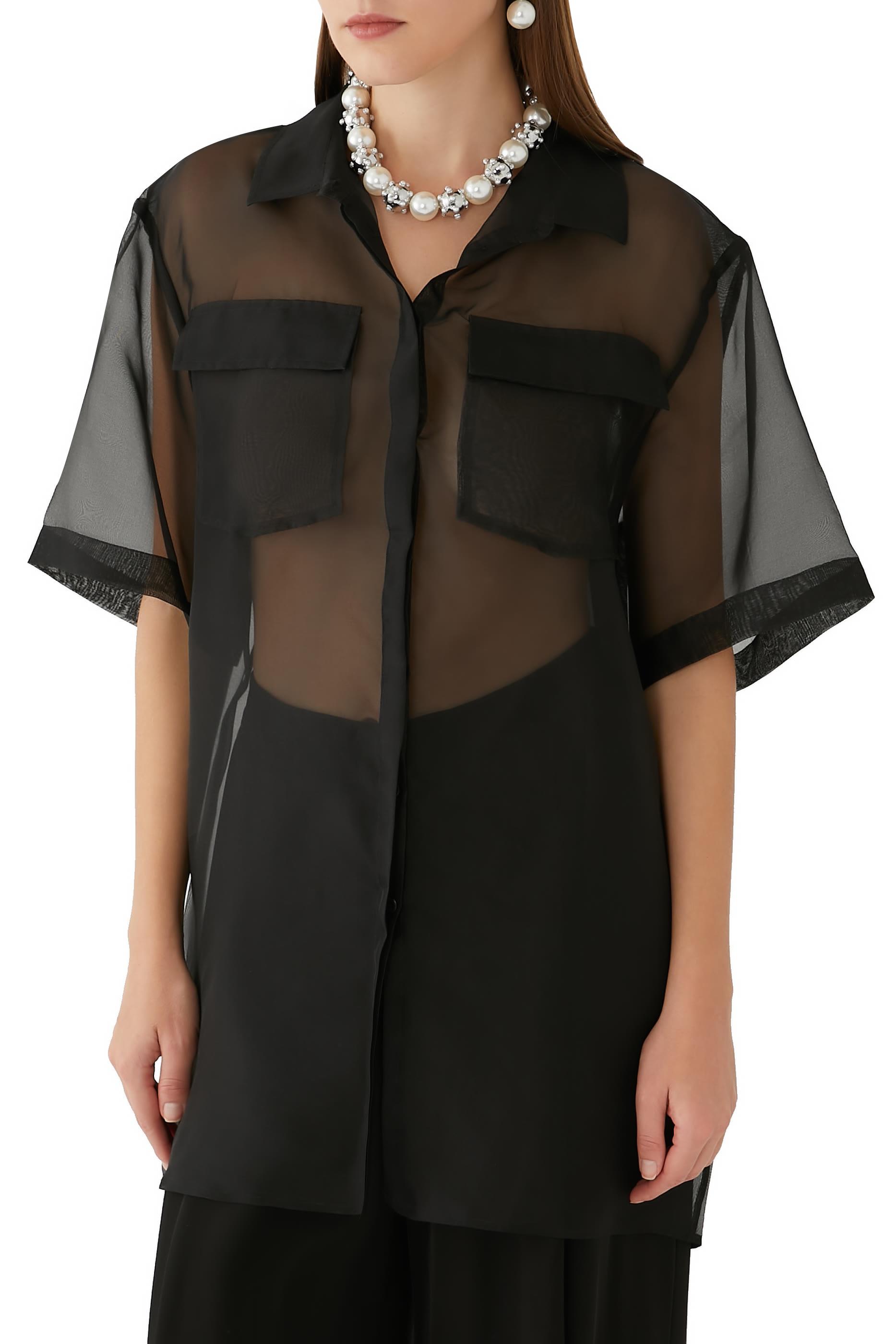 Sheer Organza Shirt