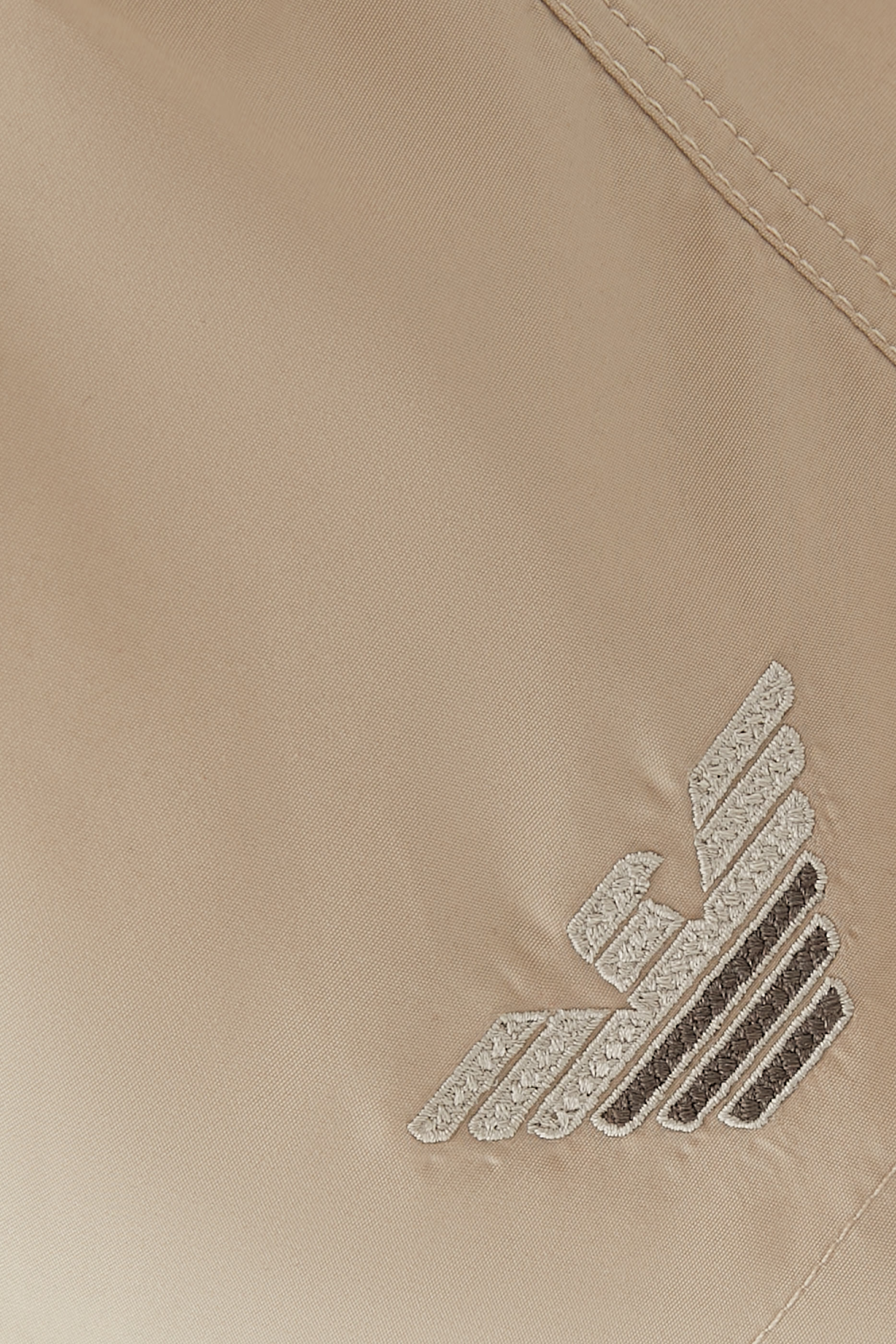 Two-Tone Eagle Embroidery Swim Shorts