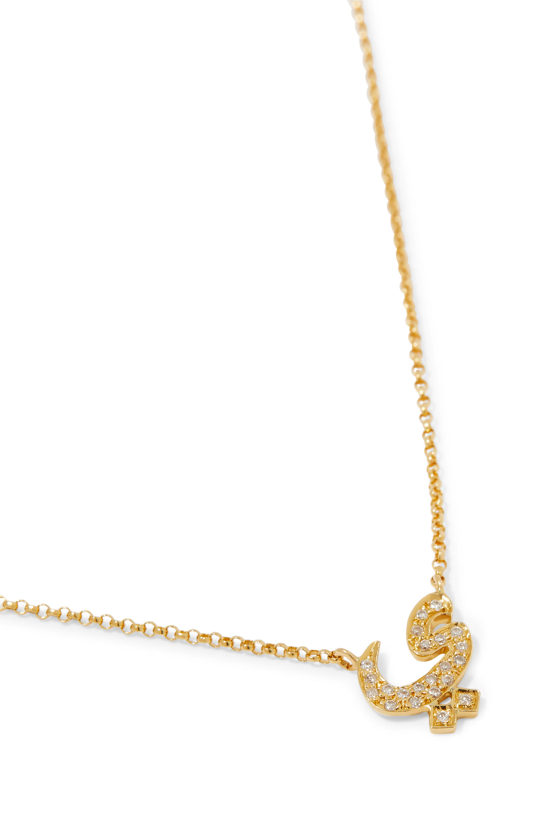 Letter YA Diamond Necklace