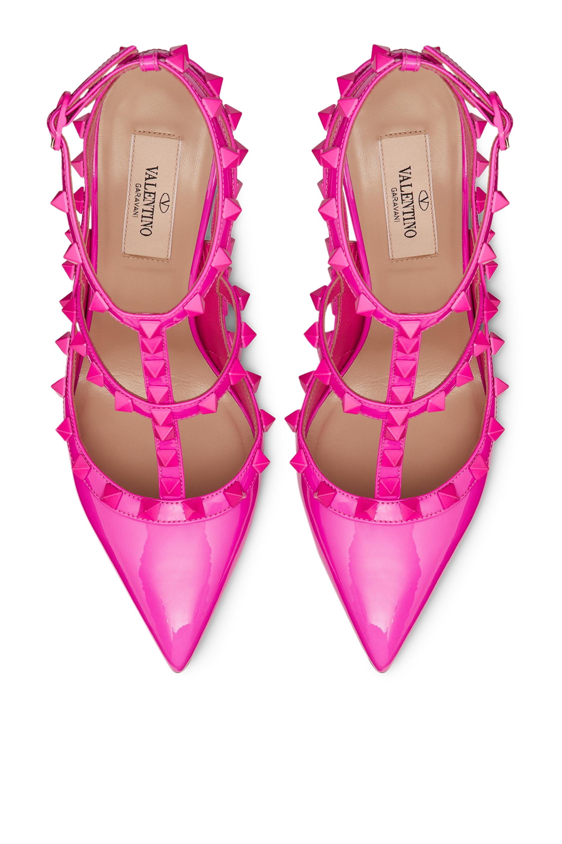 Valentino Garavani Rockstud 100 Ankle Strap Pumps