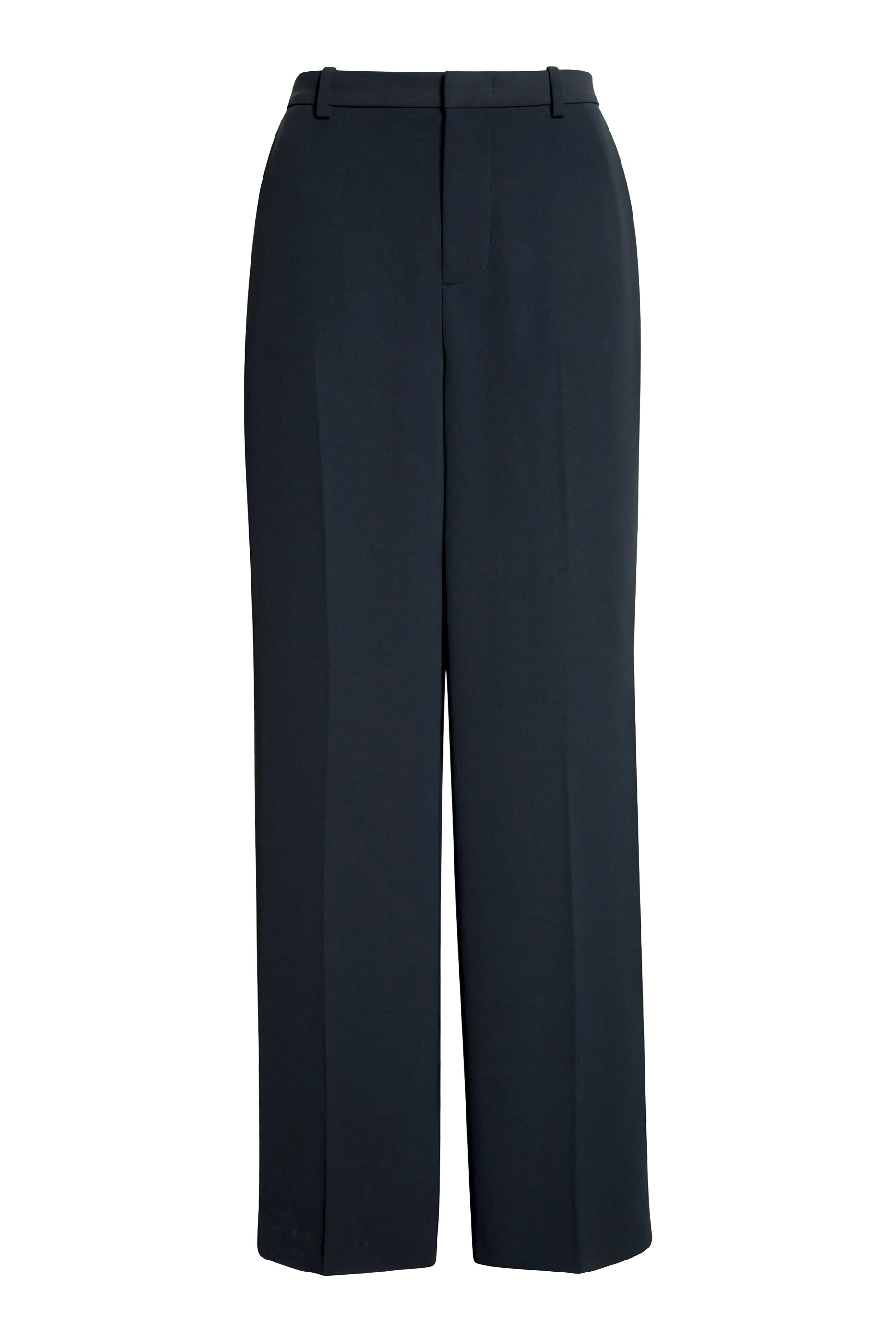 Elsa High-Rise Crepe Straight-Leg Trousers