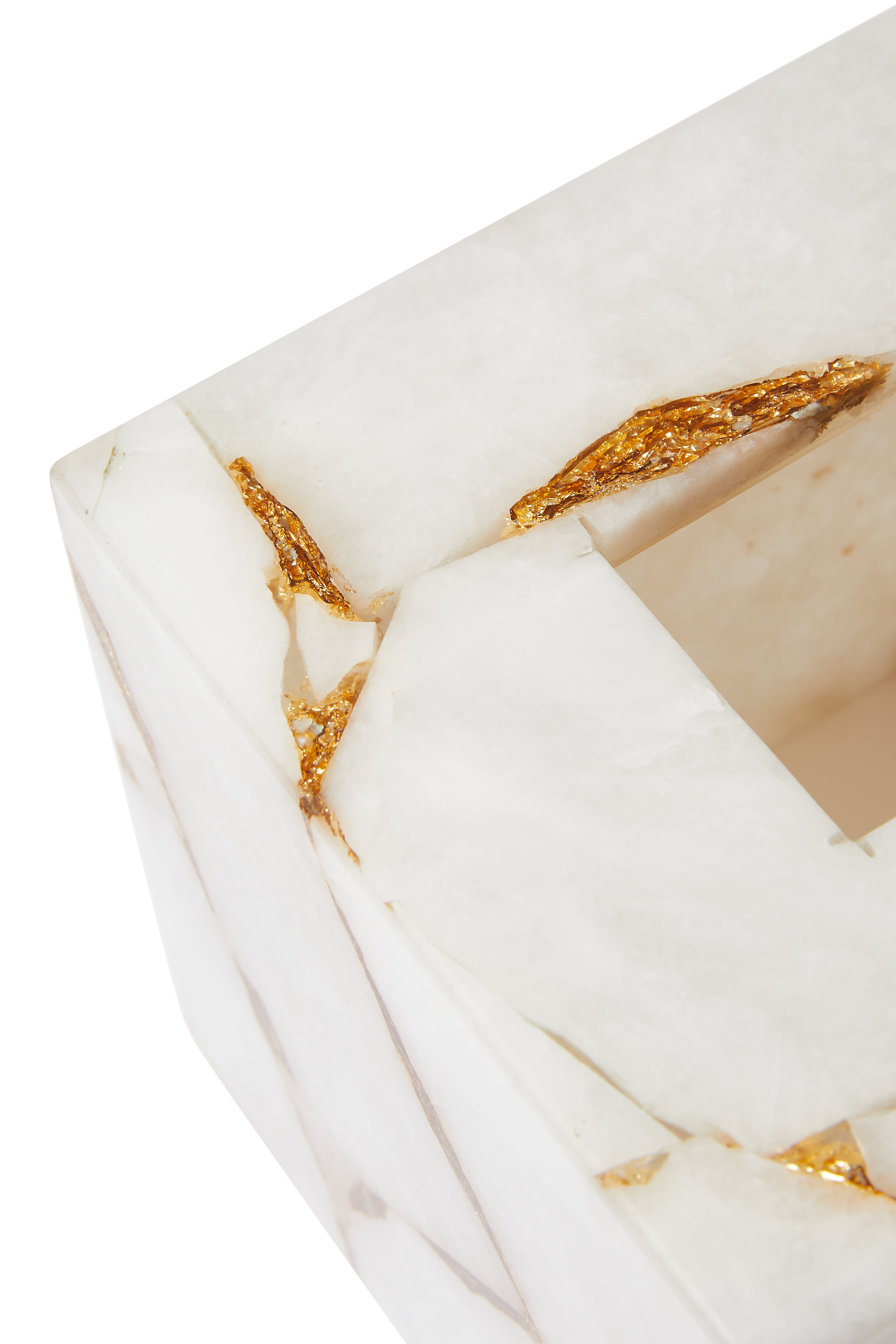 Taj Milk Quartz Tissue Holder