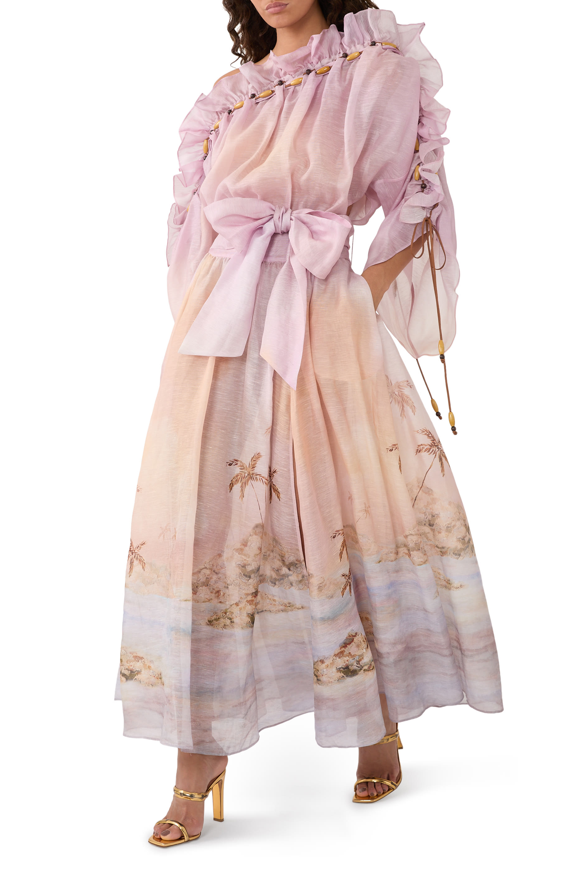 Dawning Ruffle Maxi Dress