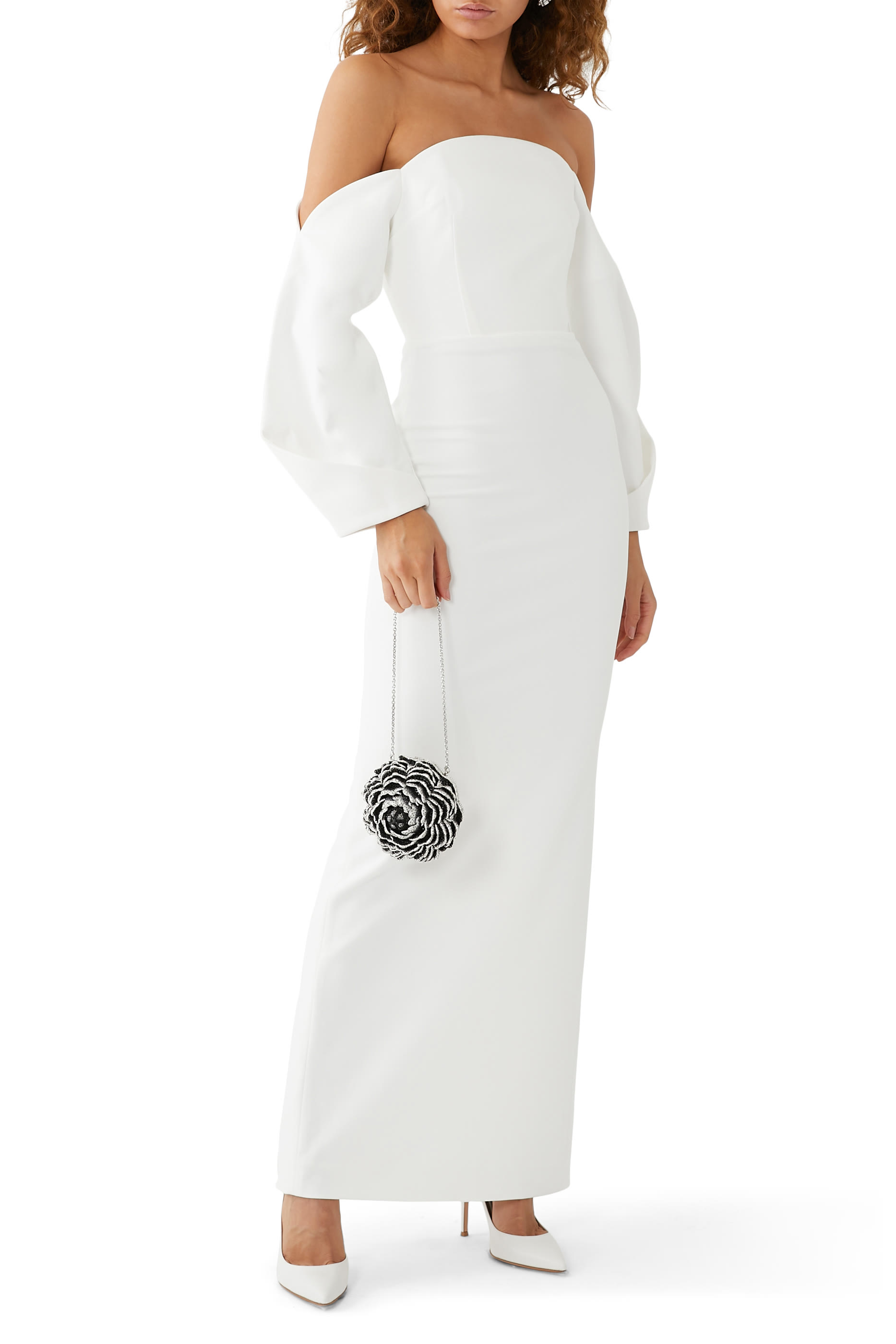 Lotta Cr&ecirc;pe Evening Gown