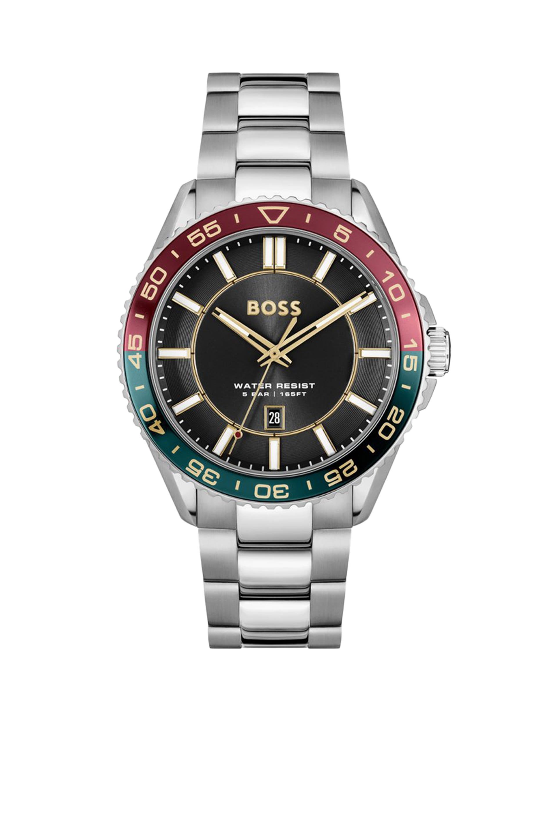 Stainless Steel Rotating Bezel Watch