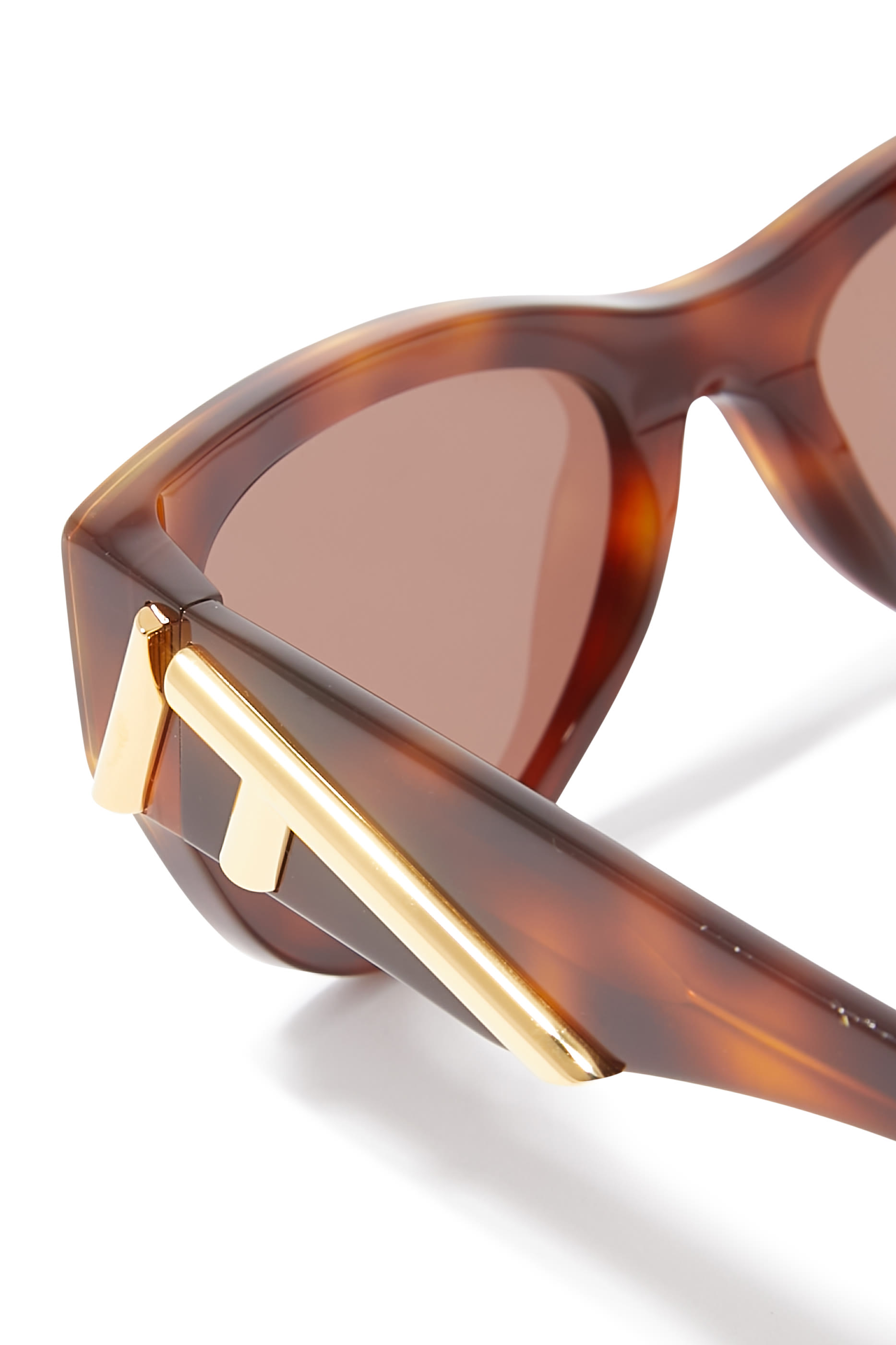 Fendi First Brown Havana Round Sunglasses