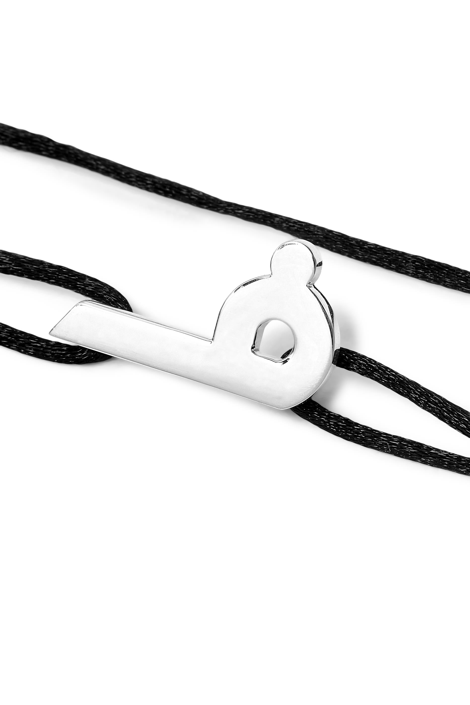 Arabic Letter 'Faa' Bracelet, Sterling Silver