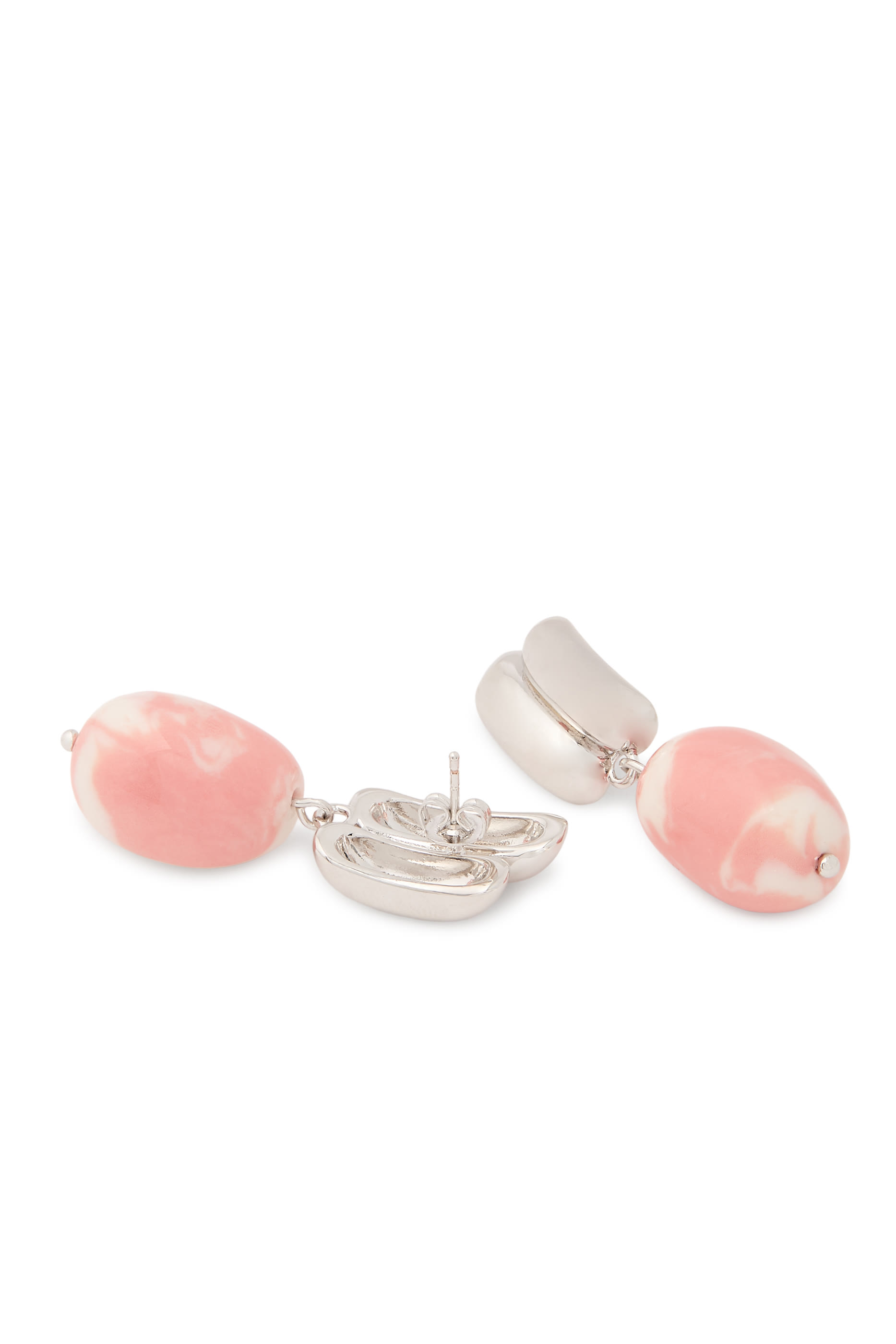 The Iris Earrings, Sterling Silver & Ceramic Beads