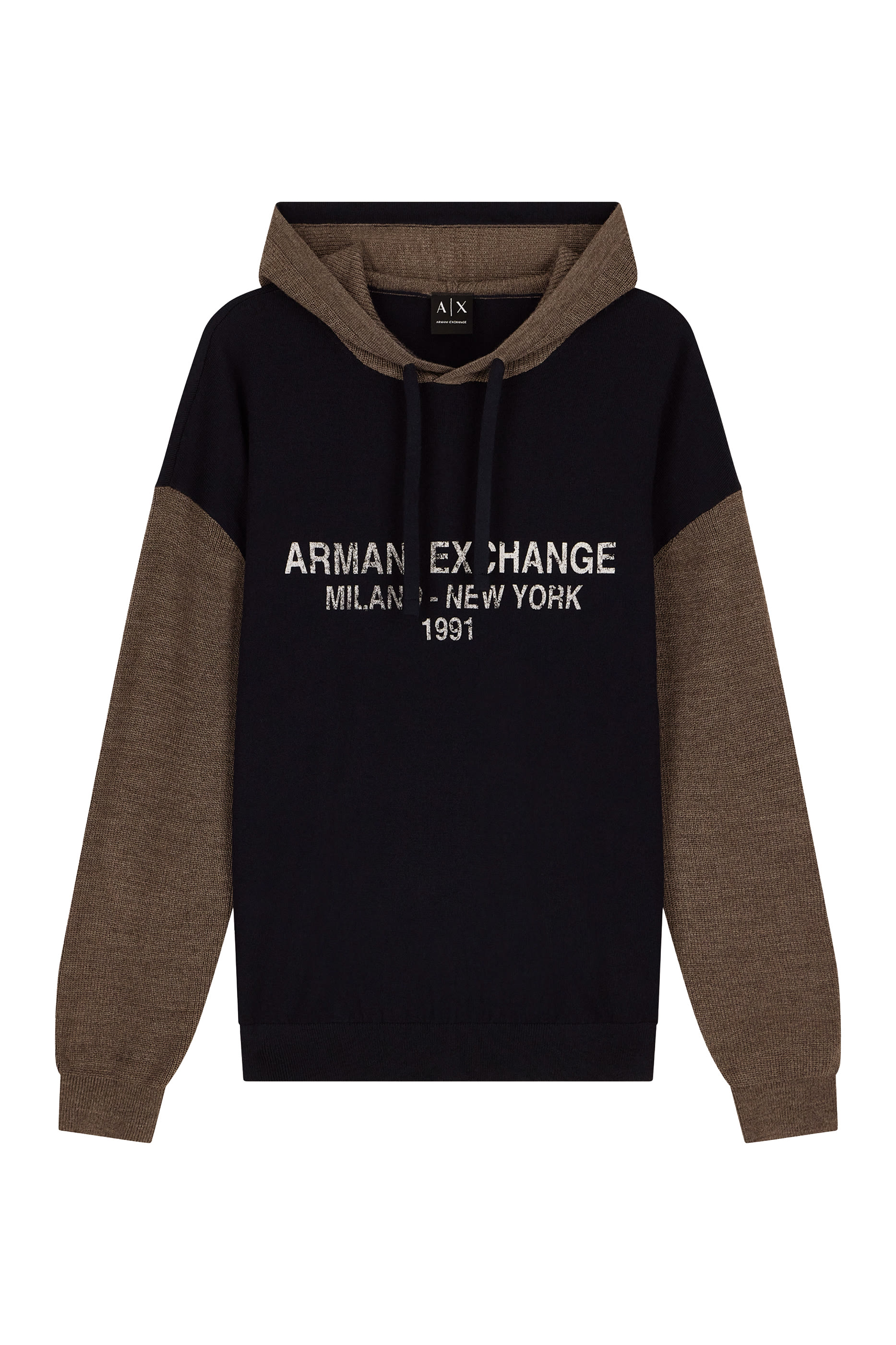 Regular Fit Contrast Sleeve Pullover