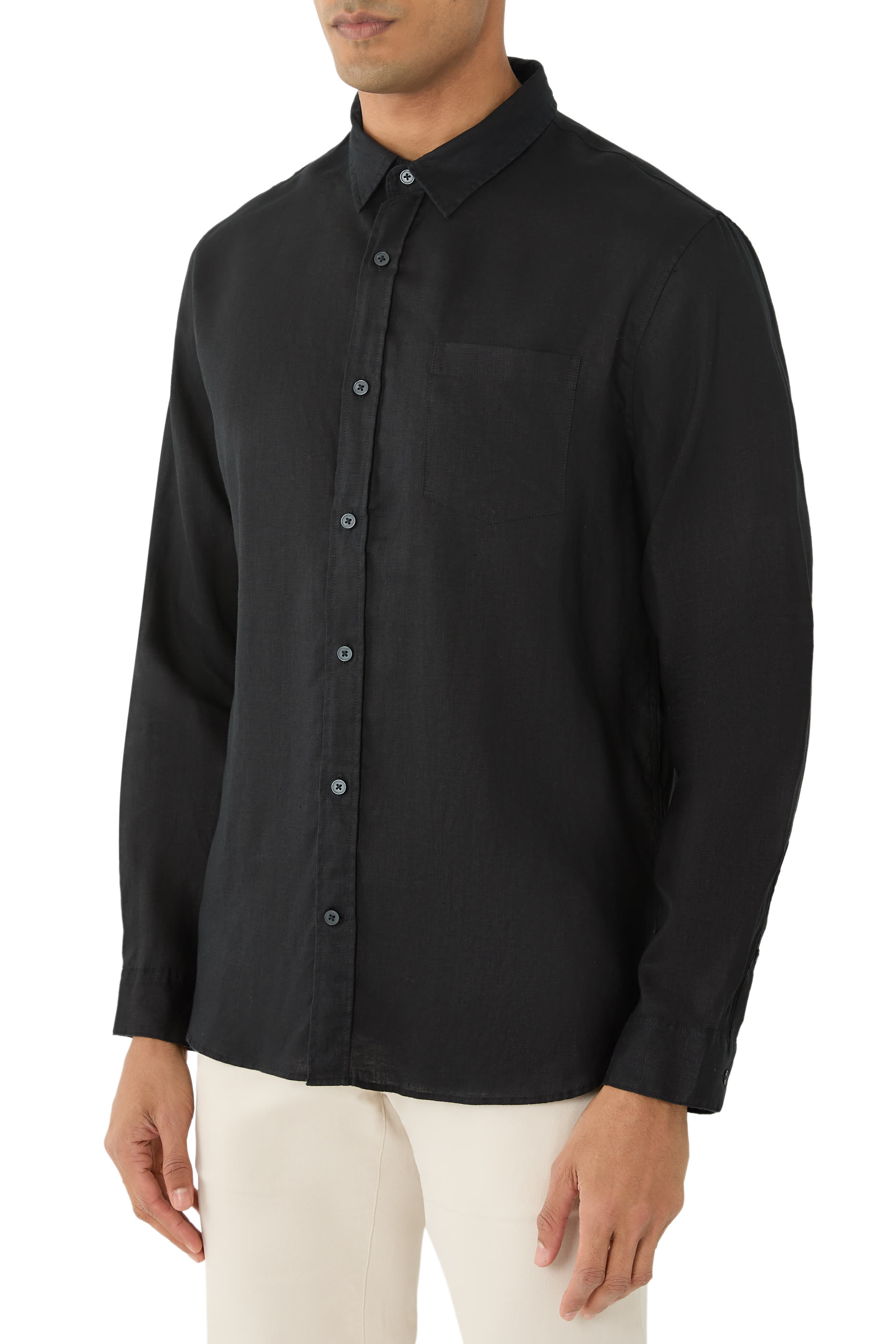 Linen Long-Sleeve Shirt