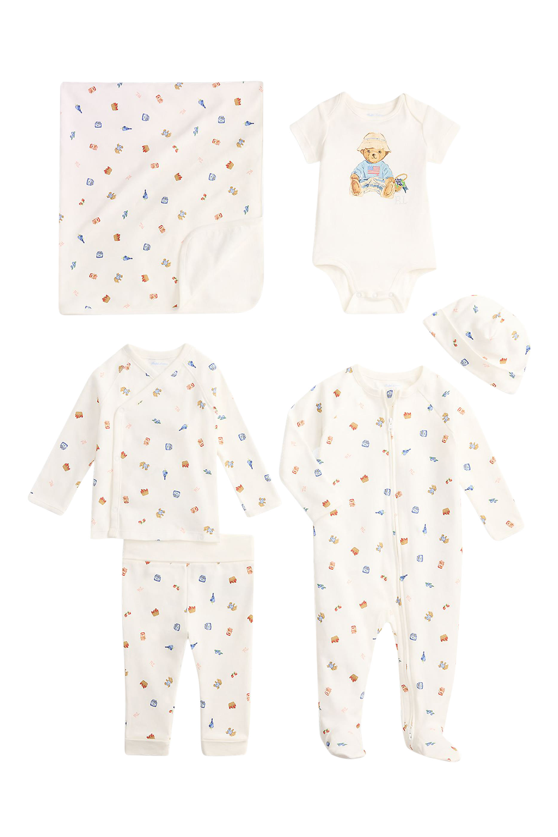 Kids Printed 6-Piece Cotton Gift Set 
