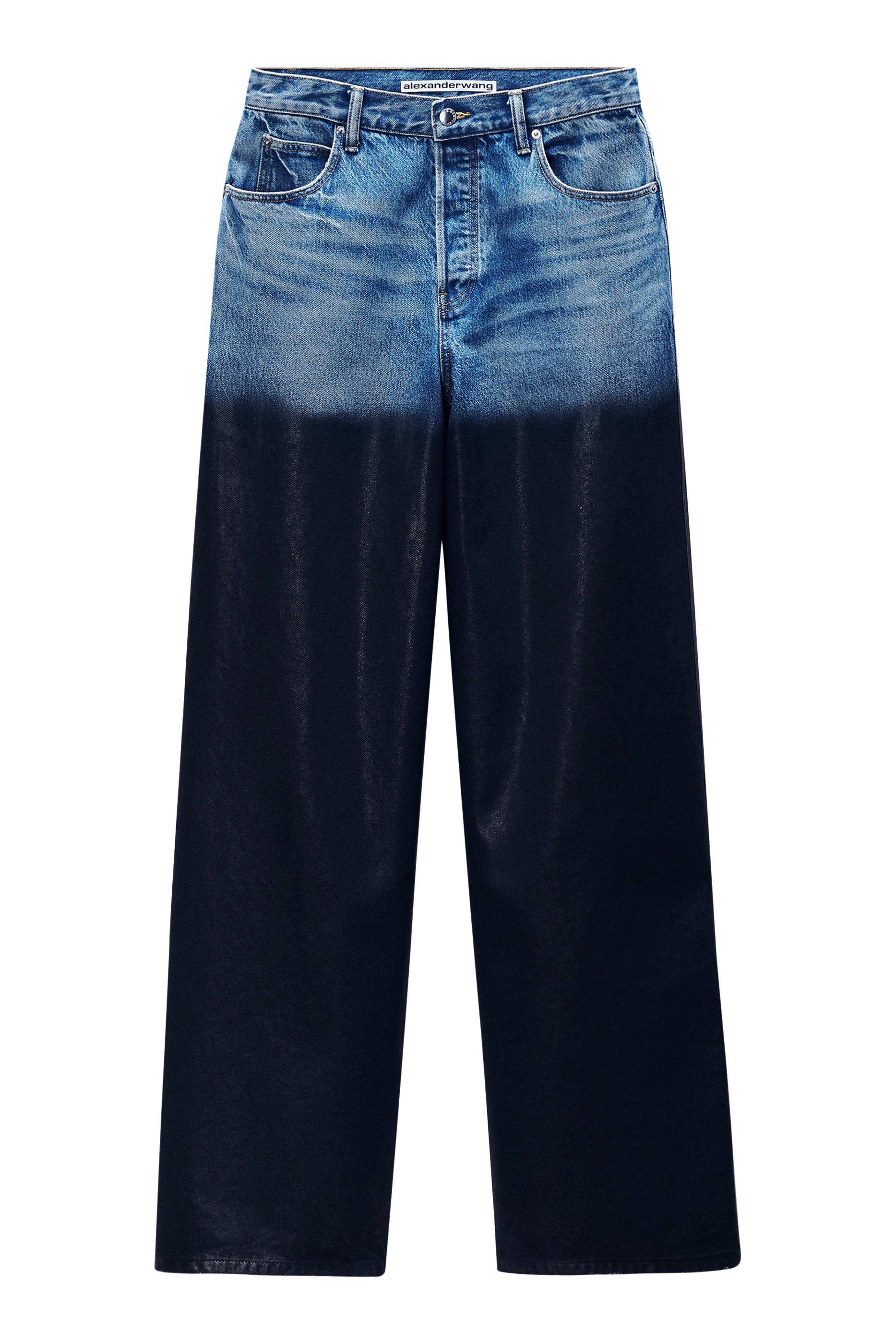 Surge Coated Wide-Leg Jeans