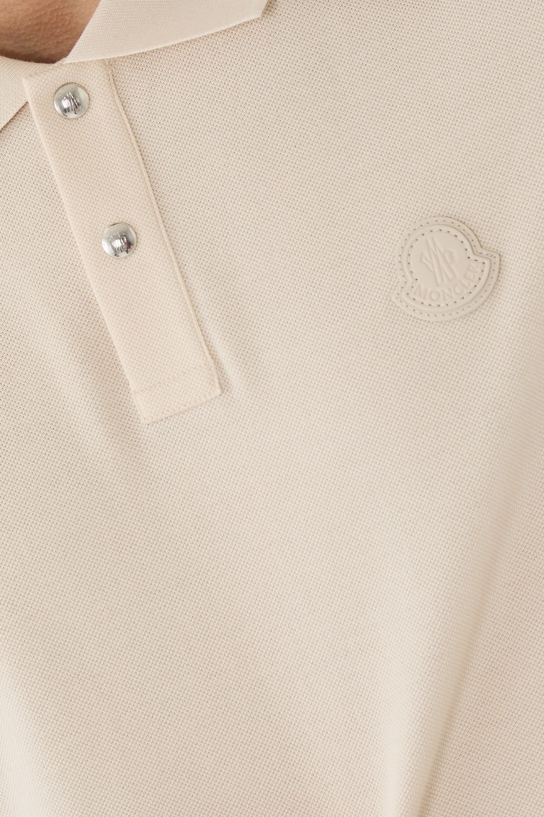 Logo Patch Cotton Piquet Polo Shirt