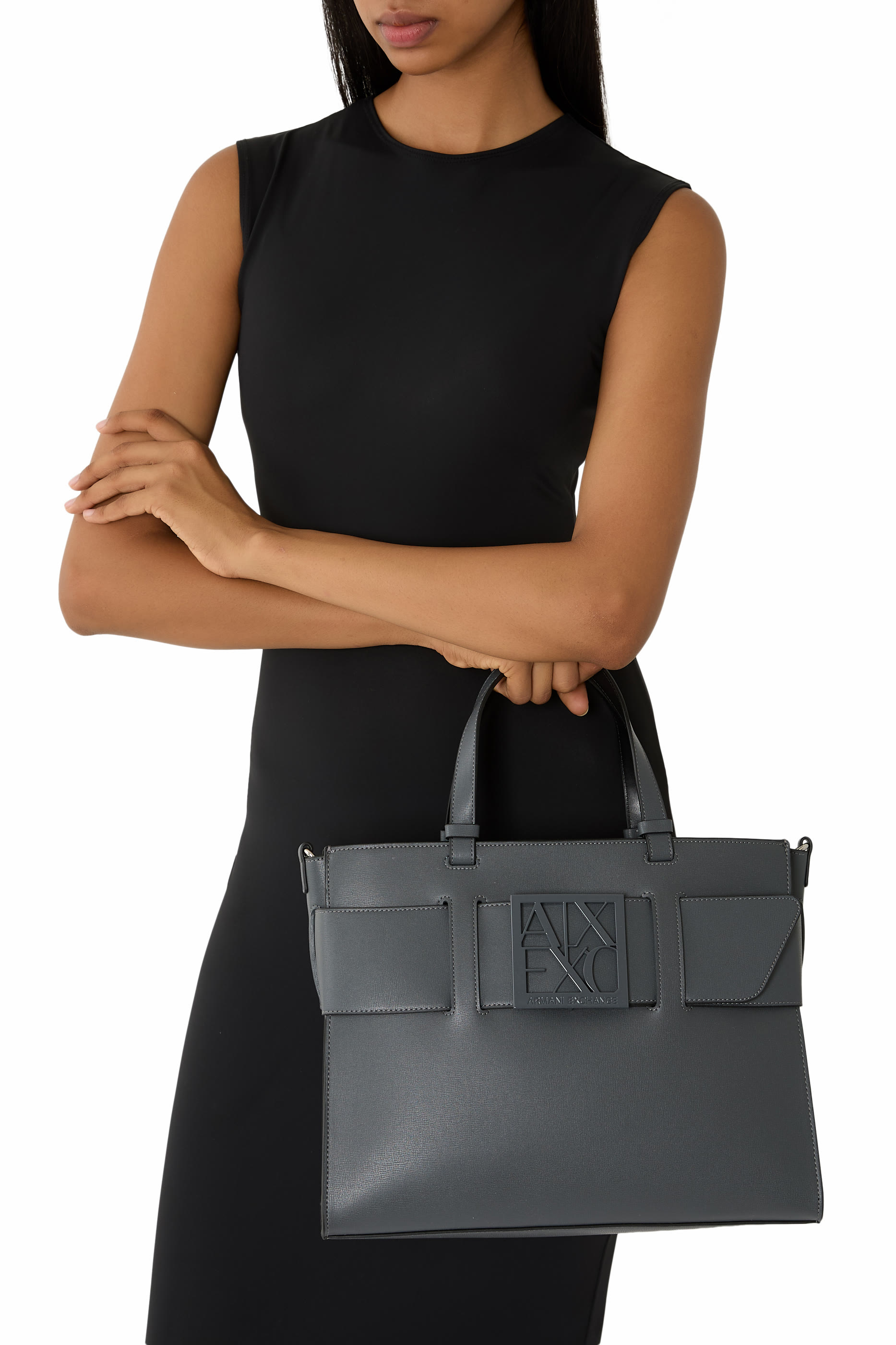 AX Plaque Big Tote Bag