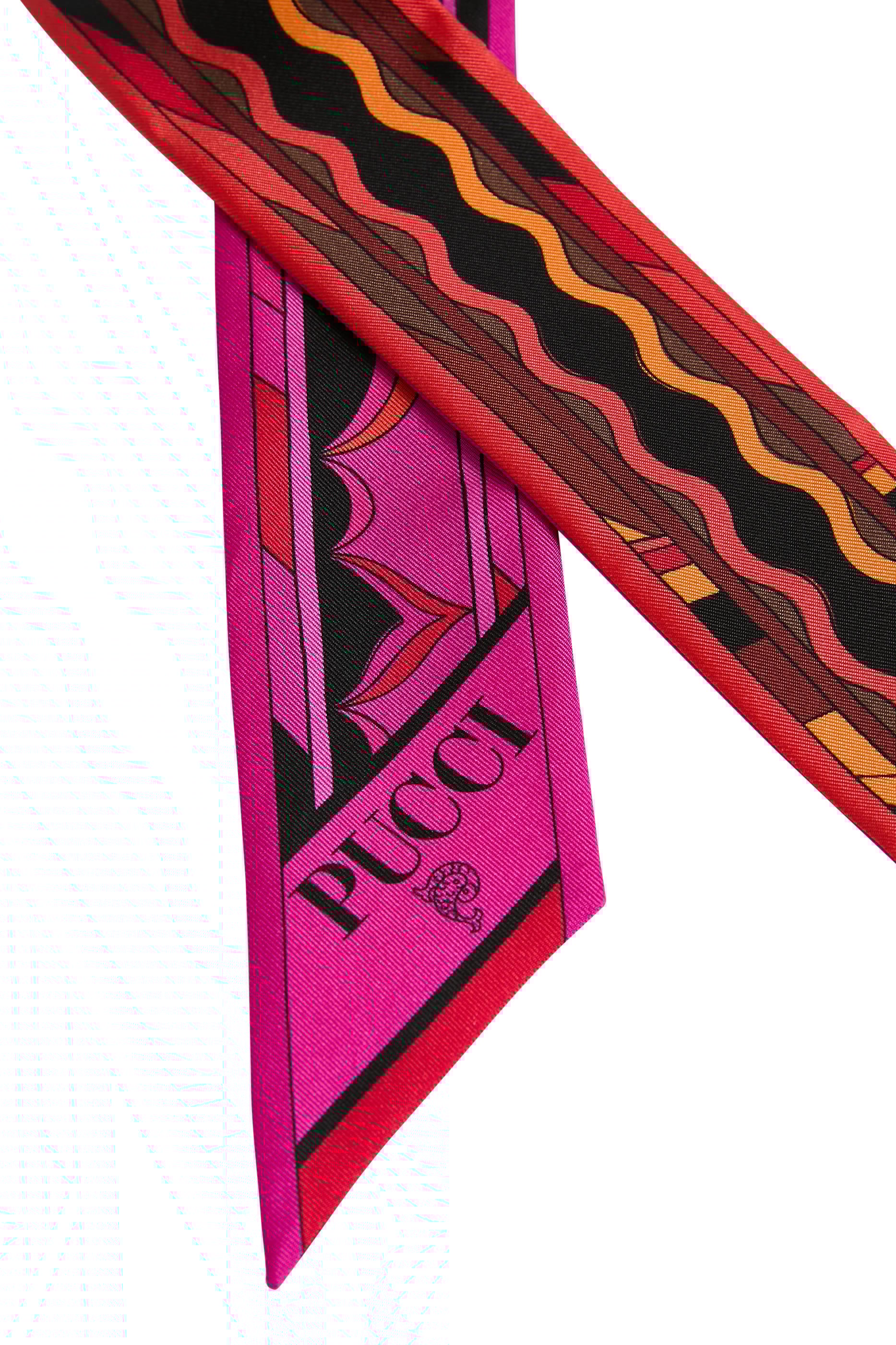 Mixed Print Silk Twill Scarf