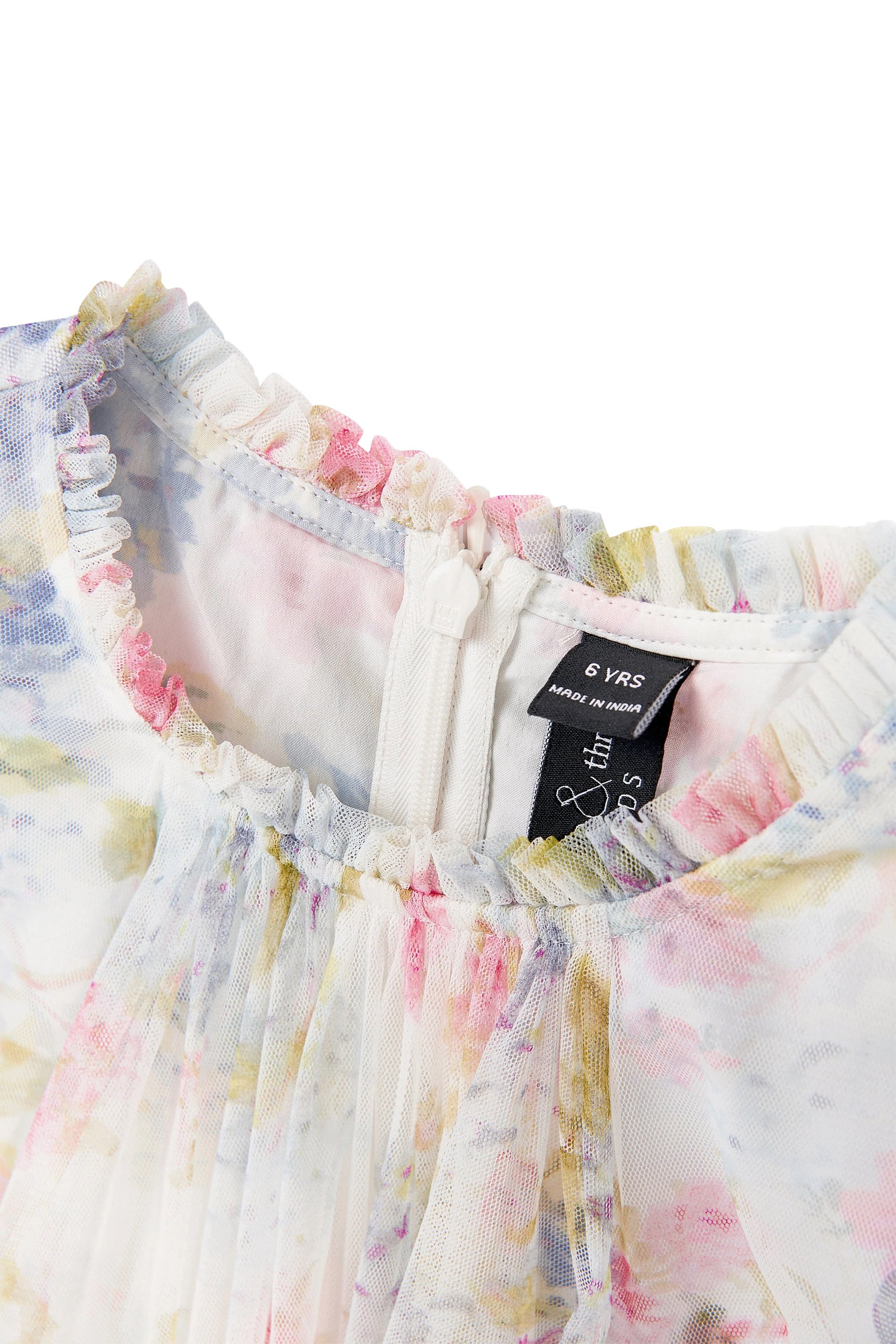 Kids Hydrangea Long Sleeve Dress 