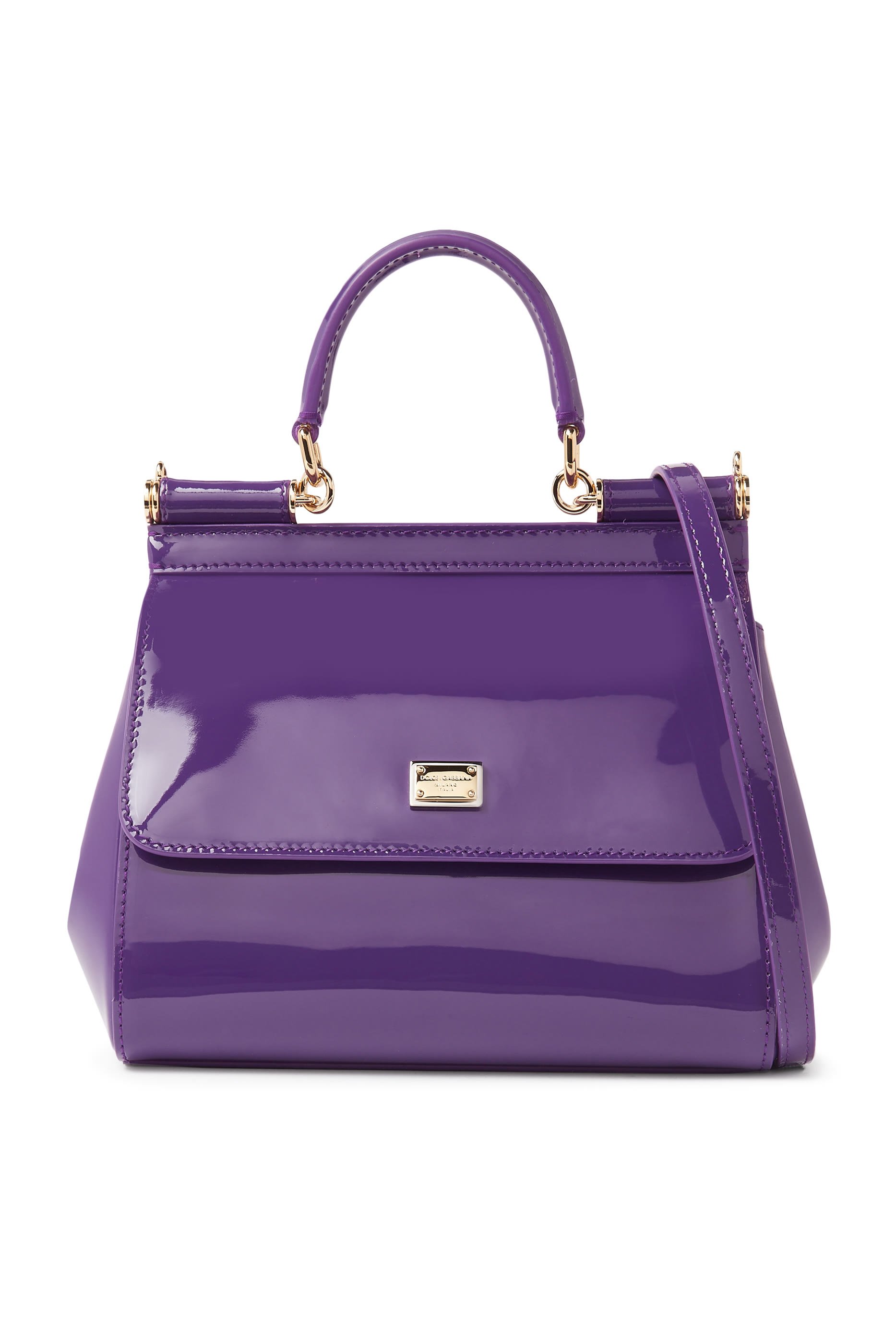 Medium Patent Leather Sicily Handbag