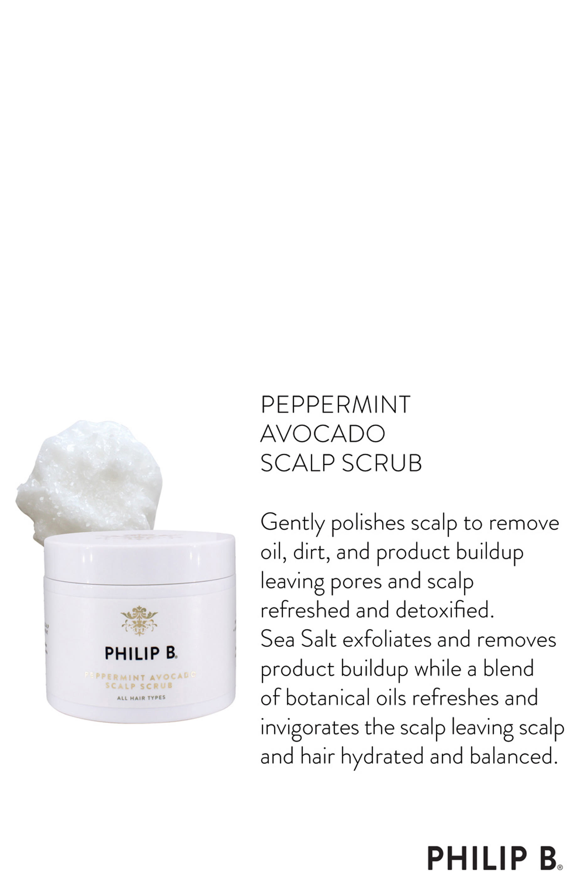 Peppermint Avocado Scalp Scrub