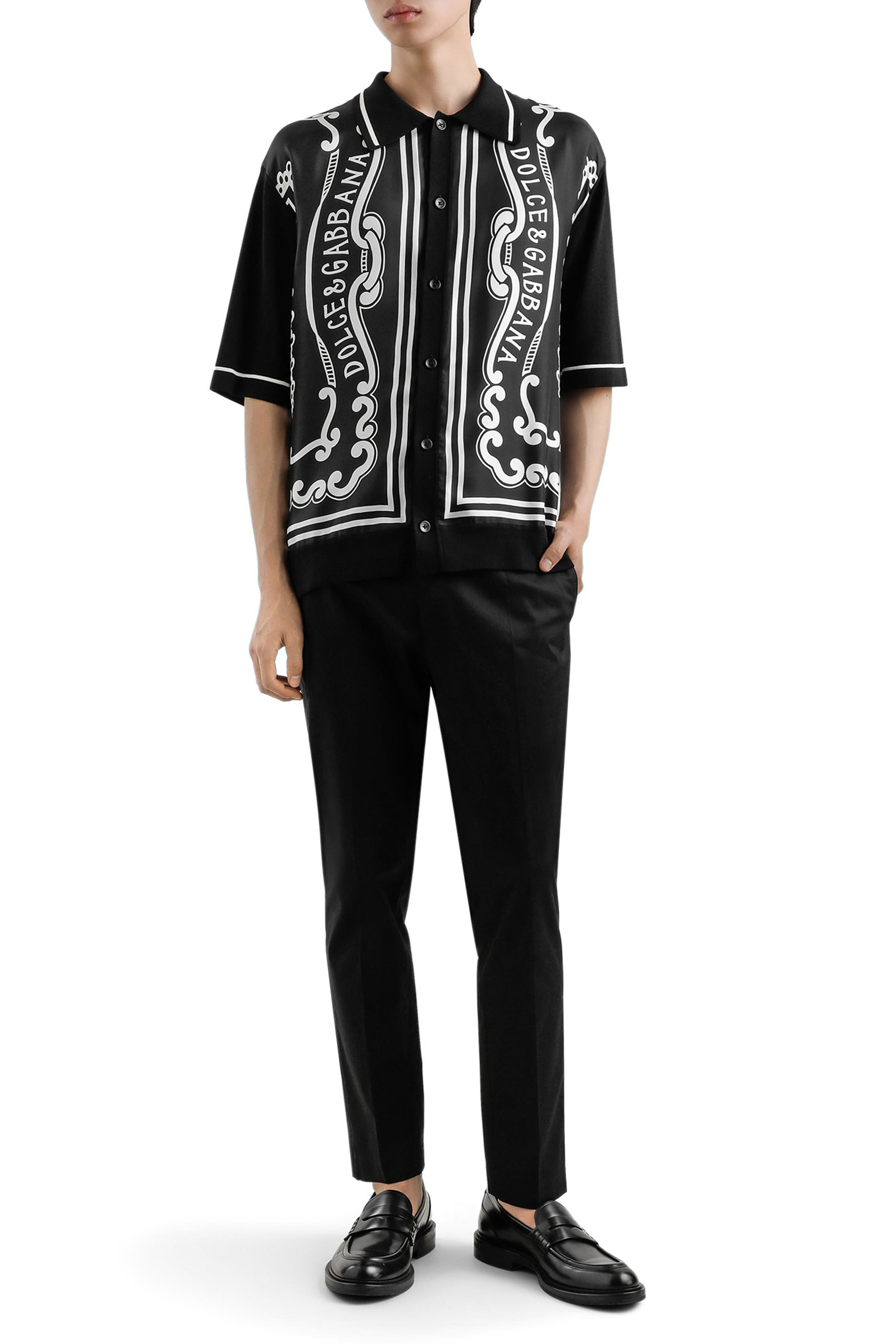 Bandanna Print Silk & Cotton Shirt