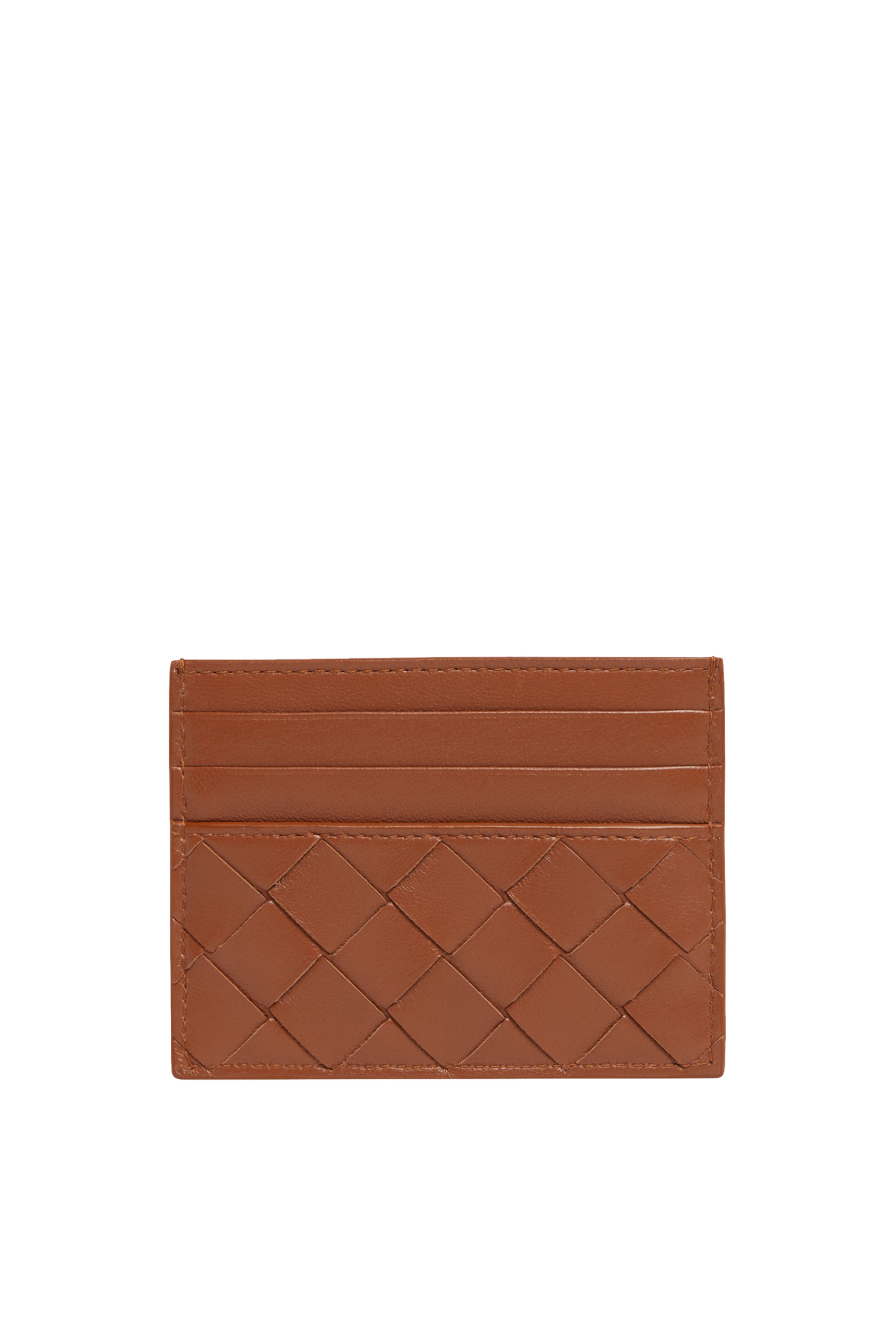 Intrecciato Leather Card Case