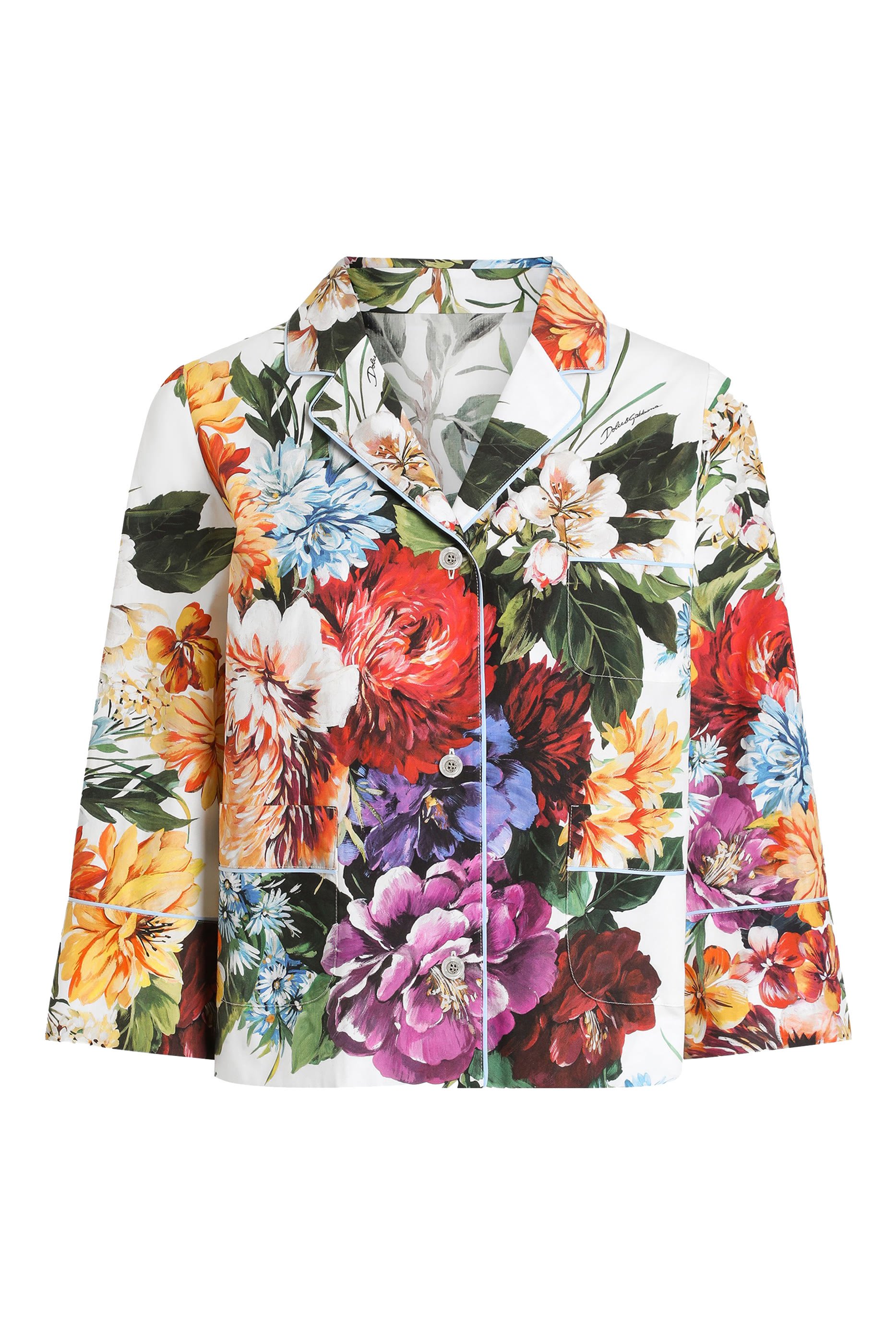 Floral-Print Poplin Shirt