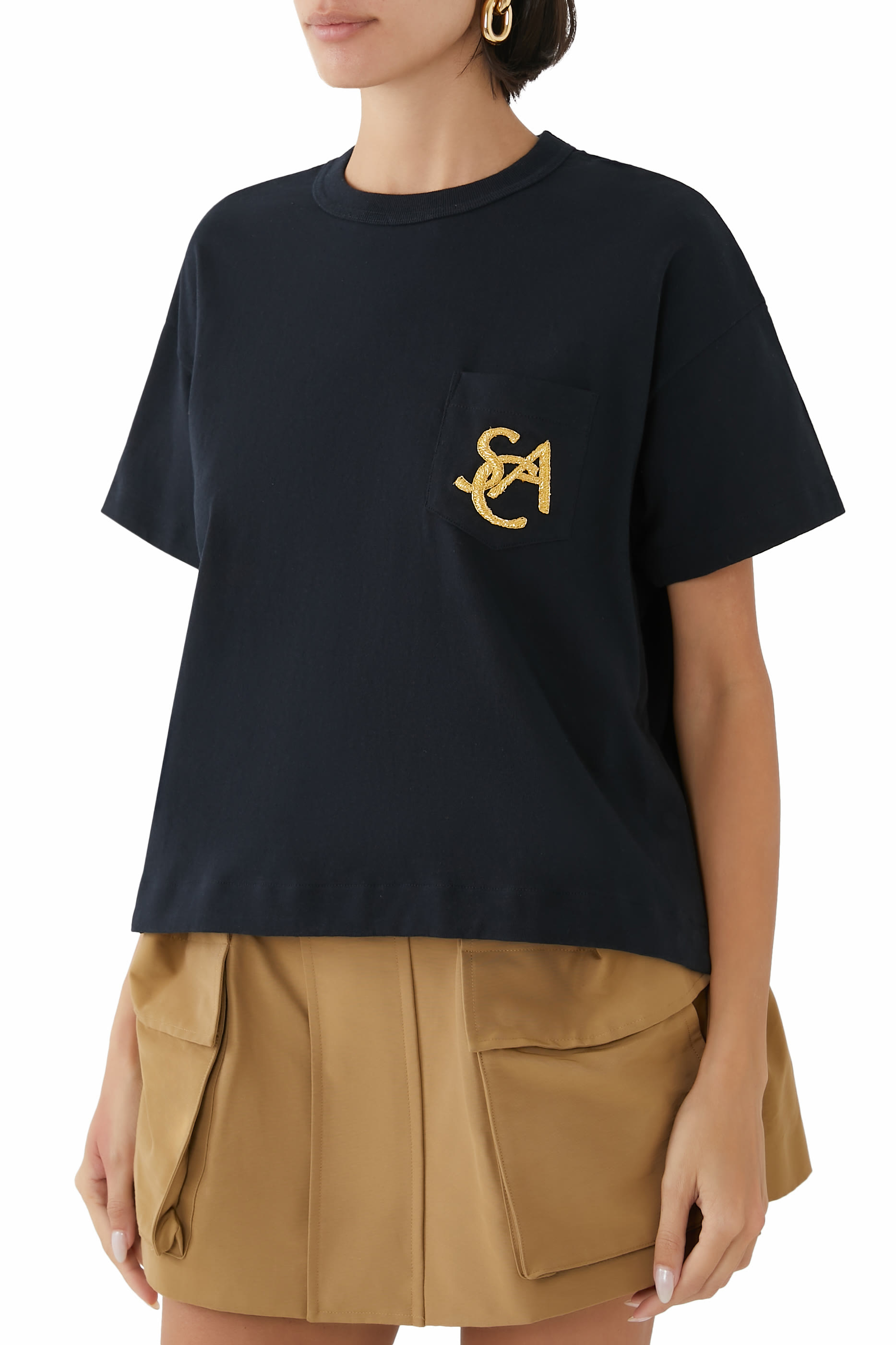 Emblem Cotton Jersey T-Shirt