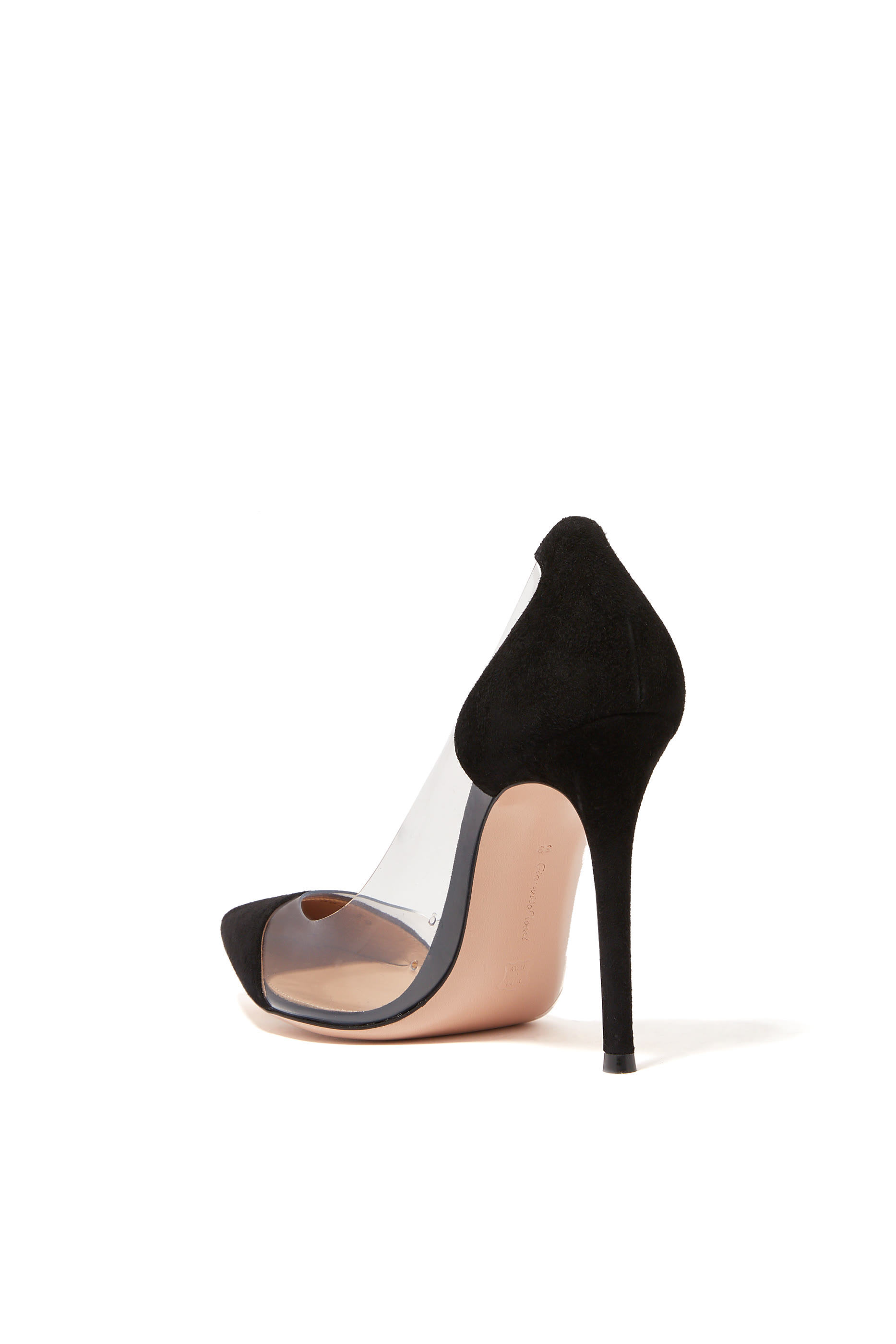 Plexy Suede Pumps