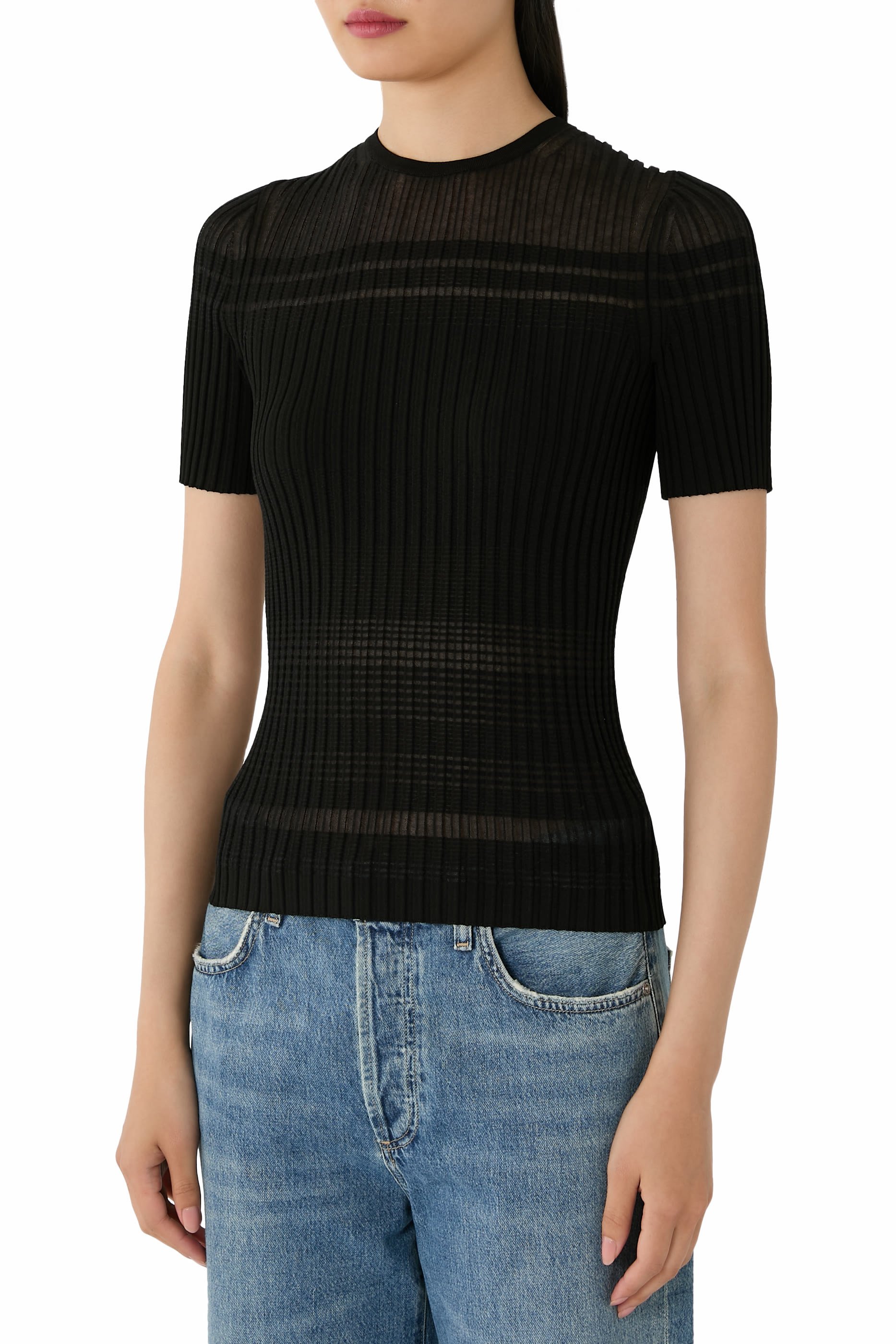 Sheer Stripe T-Shirt