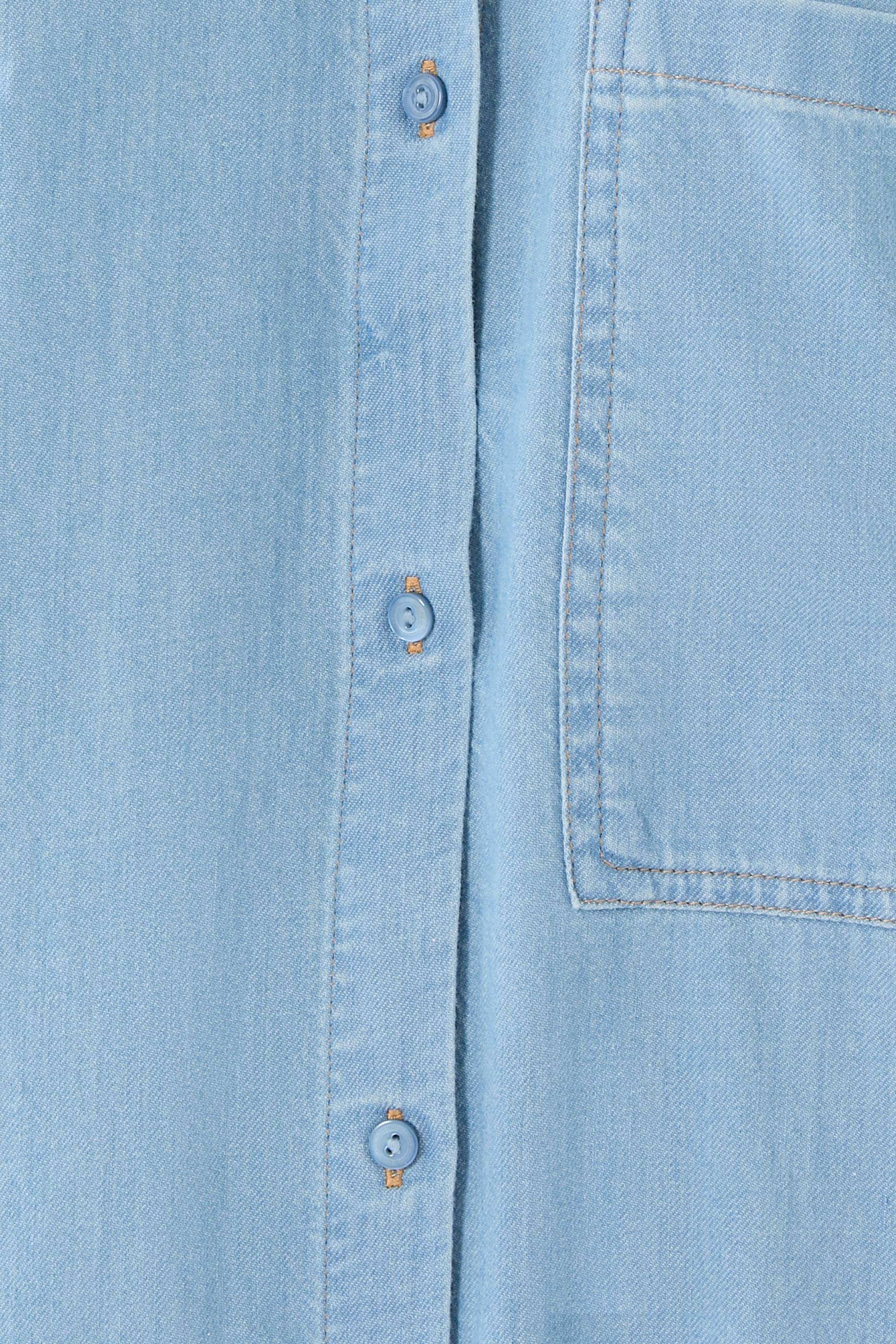 Airy Organic Cotton Twill Shirtdress