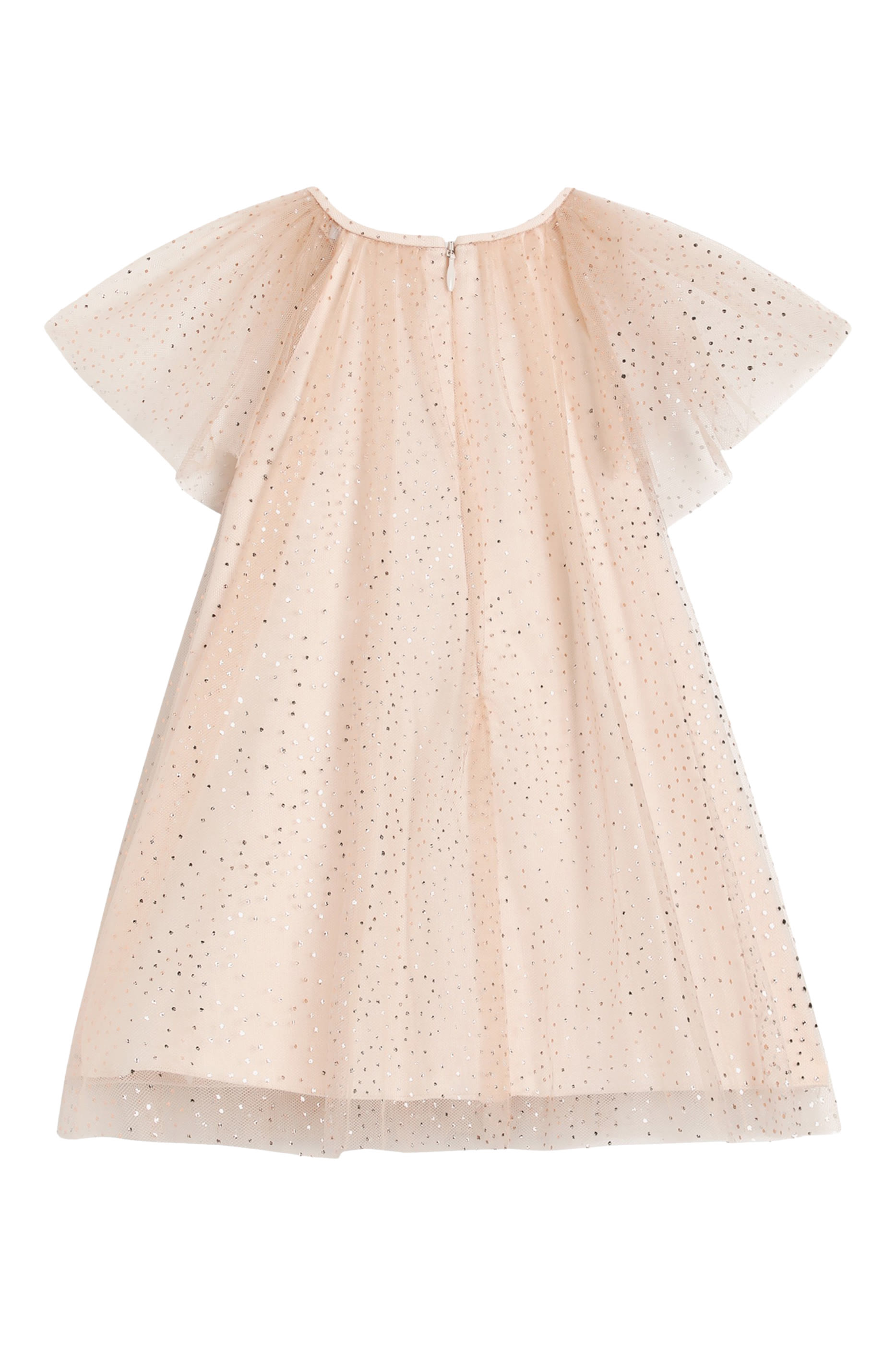 Kids Polka Dot Print Tulle Dress