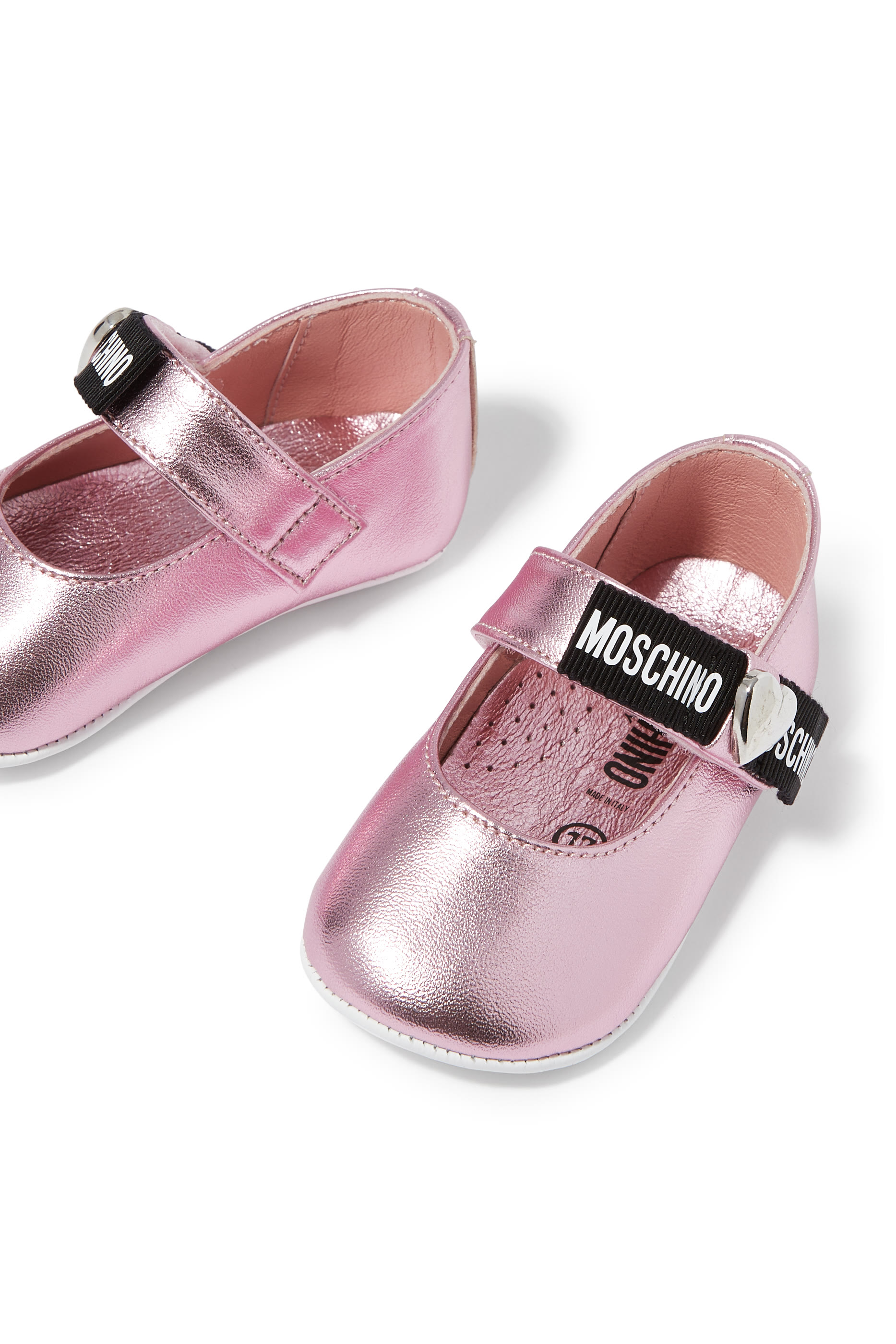 Kids Logo Leather Ballets