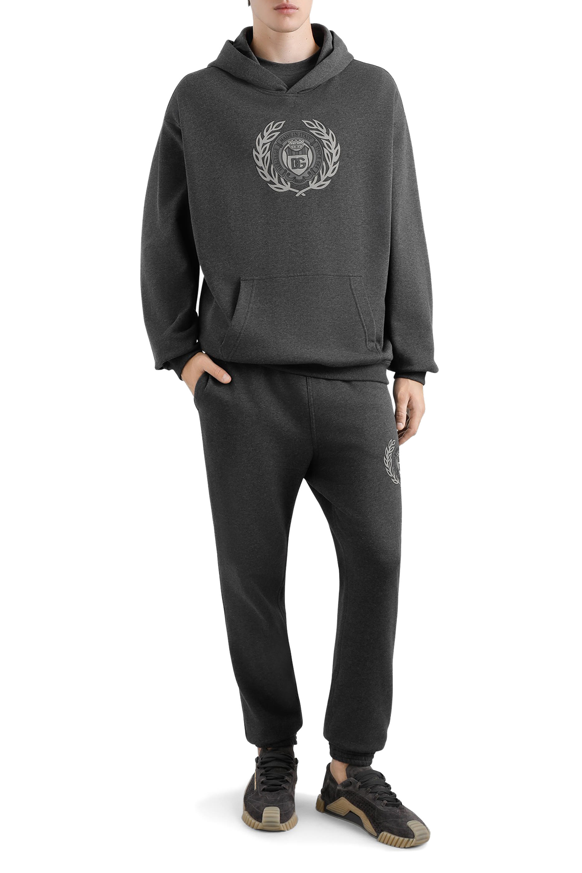 DG Logo Print Stretch Jersey Jogging Pants