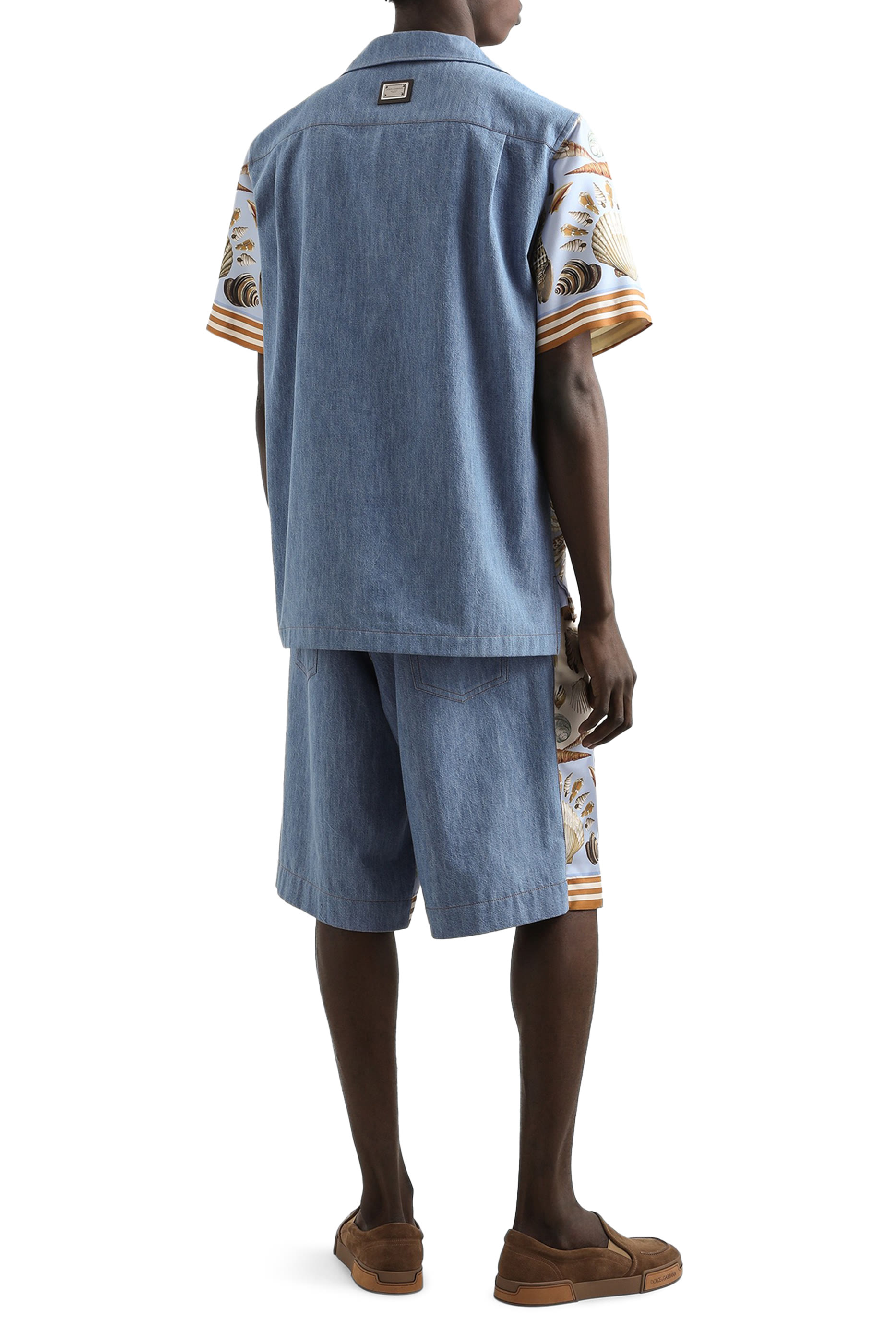 Shell-Print Bermuda Shorts