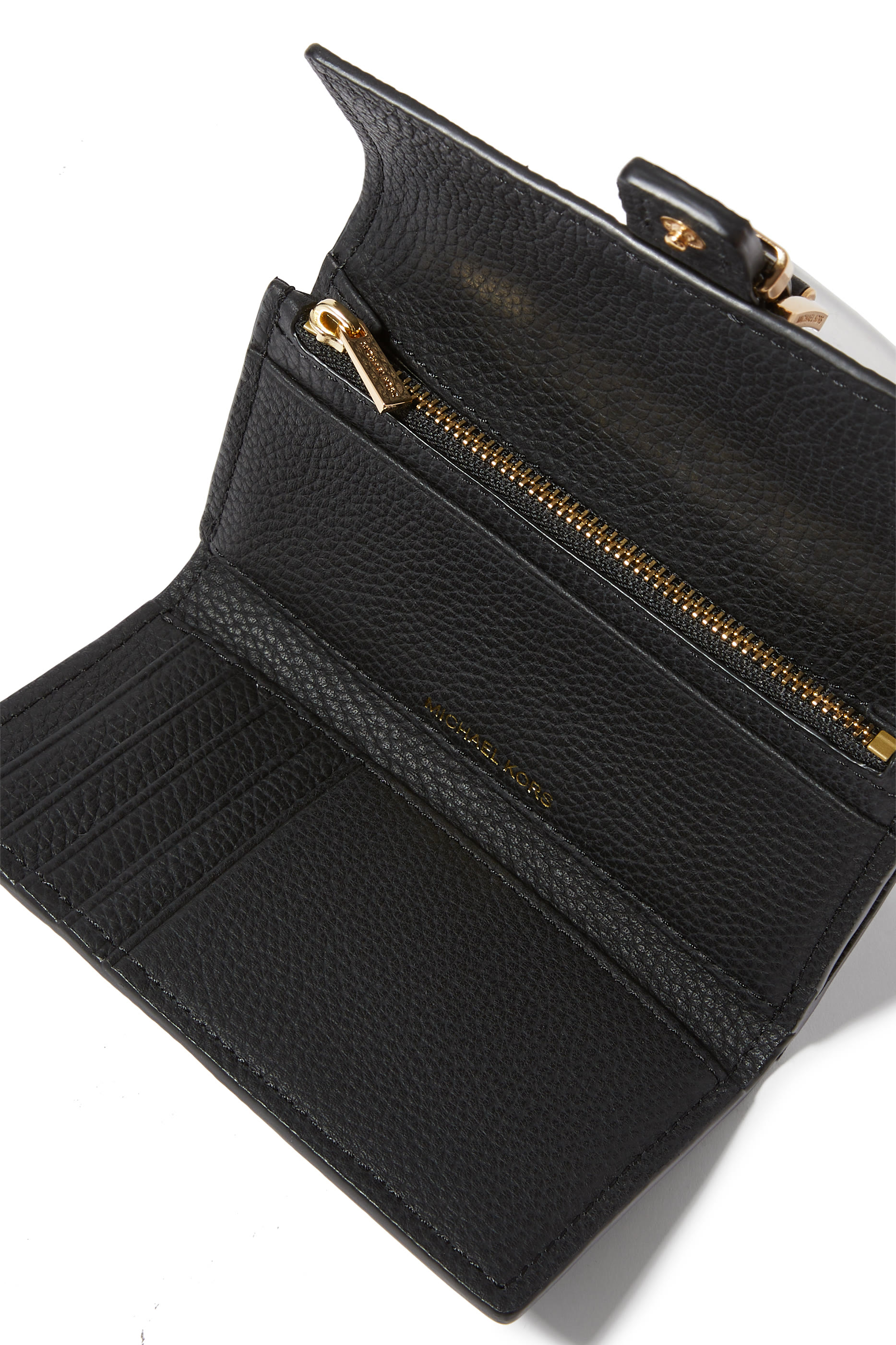 Nolita Medium Pebbled Leather Tri-Fold Wallet