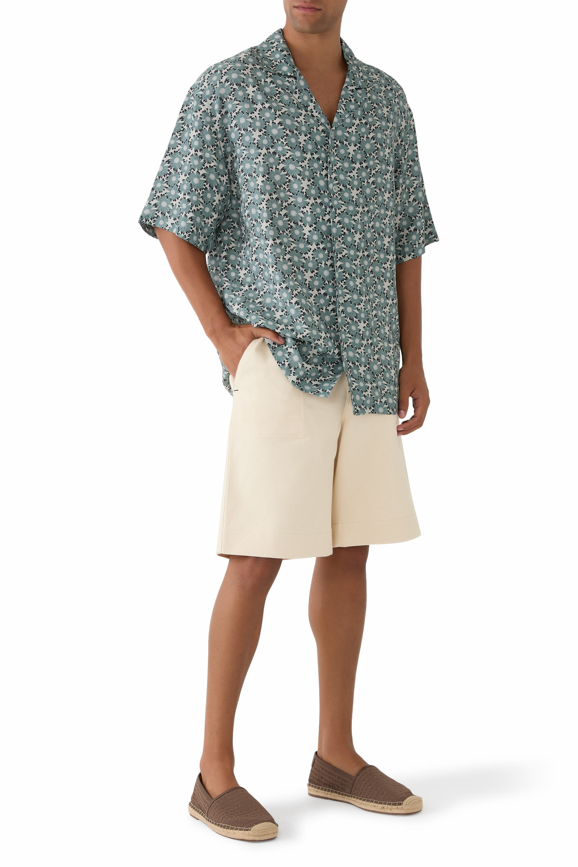 All-Over Logo Lettering Jacquard Espadrilles