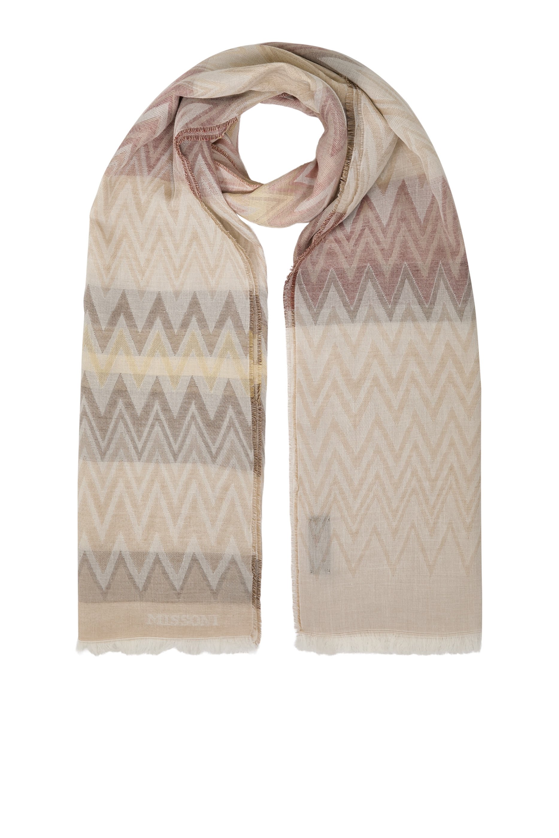 Zig Zag Print Stole