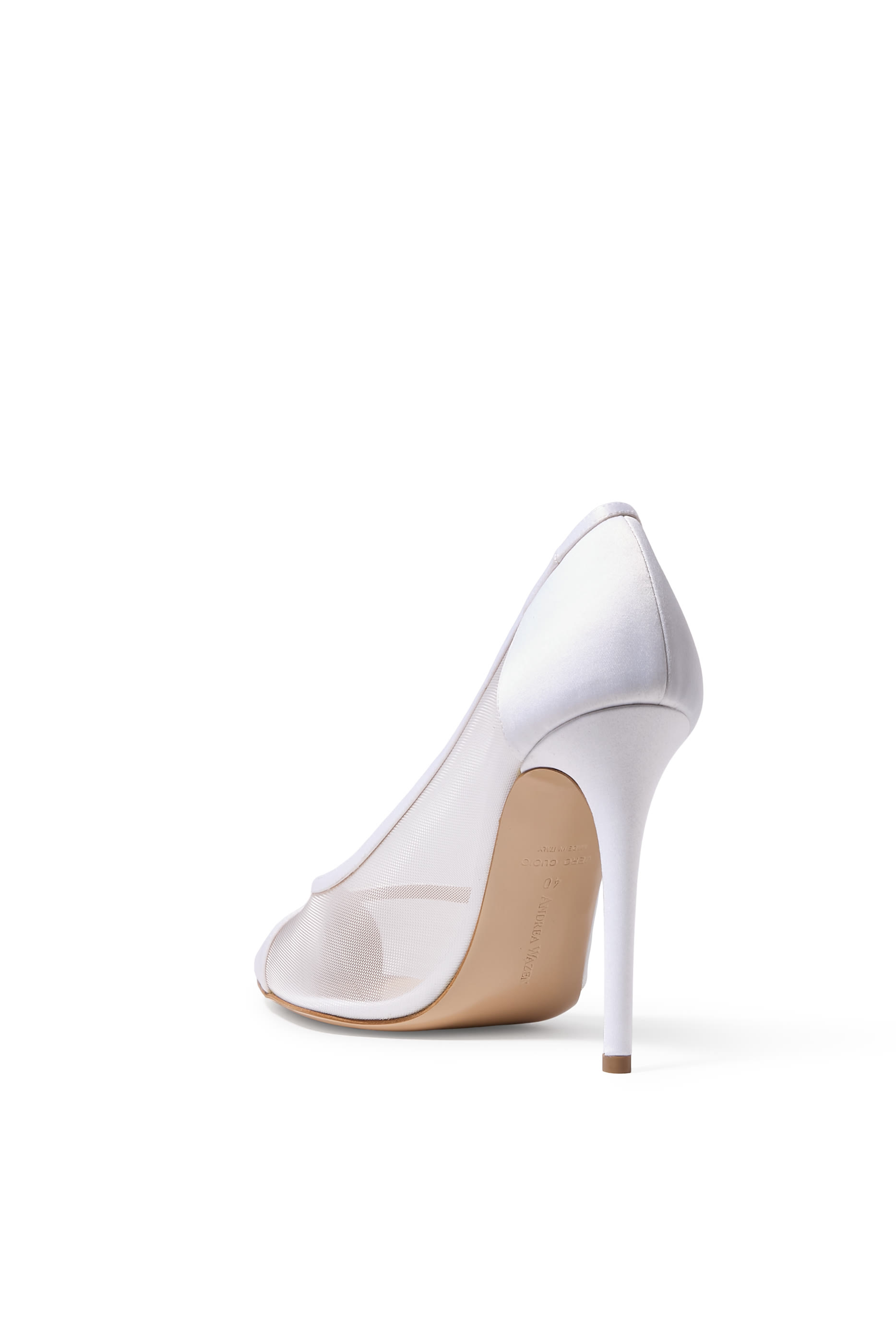 Nora Satin Mesh 105 Pumps