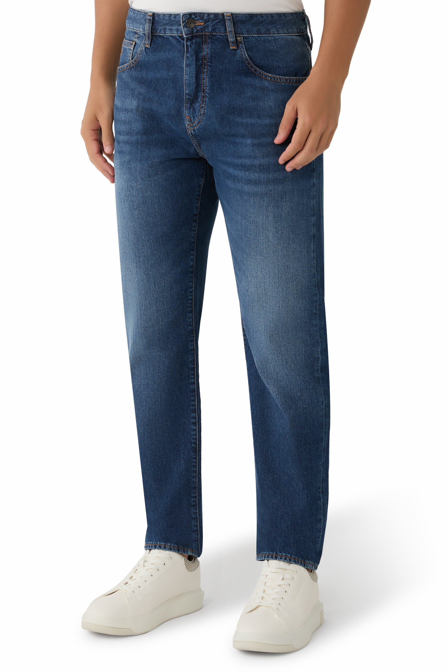 One Block Up Straight Denim Jeans