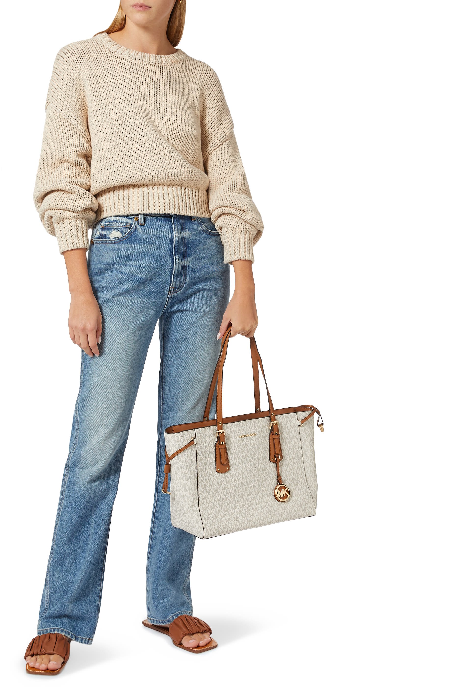 Voyager Medium Logo Tote Bag