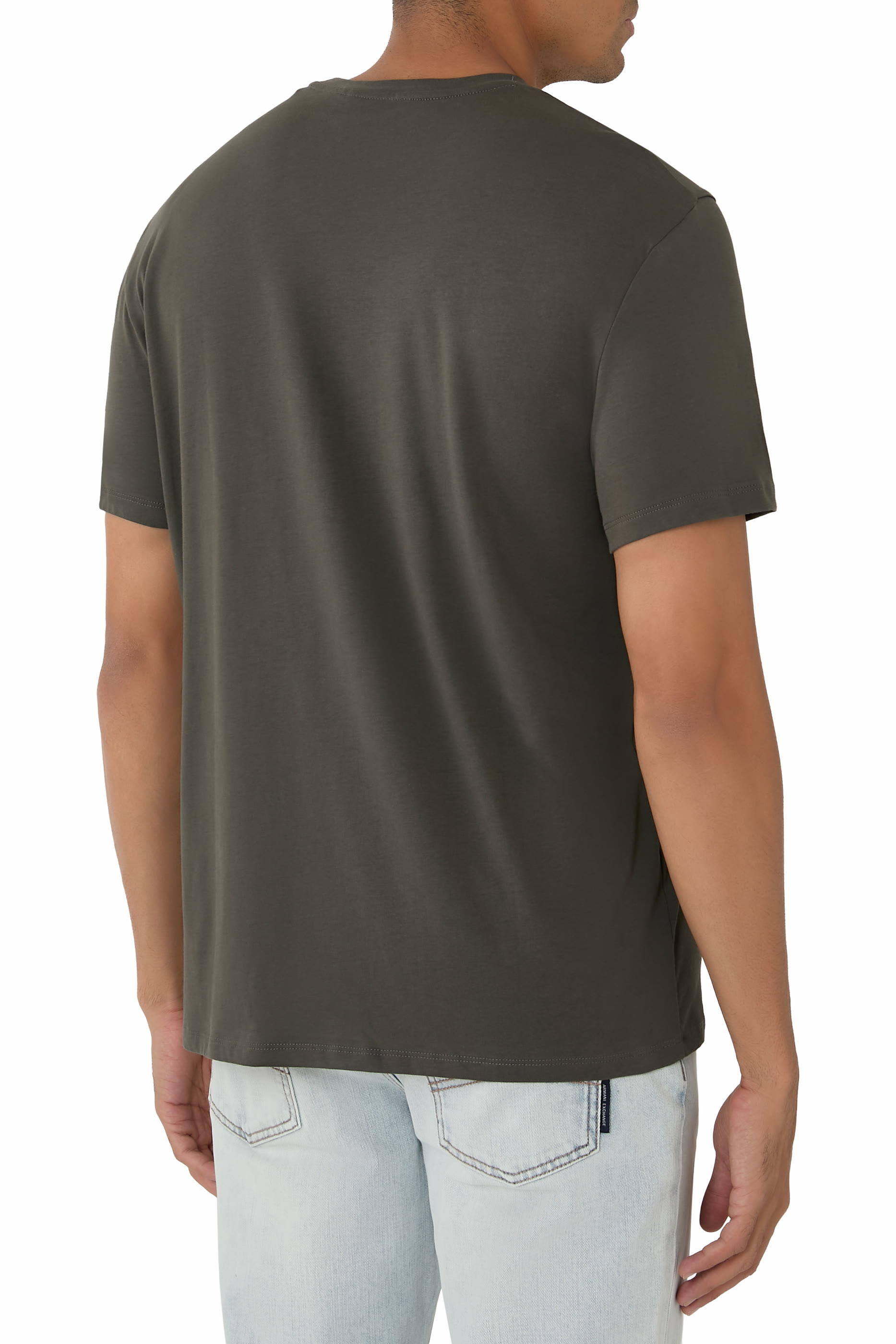 AX Logo Cotton T-Shirt