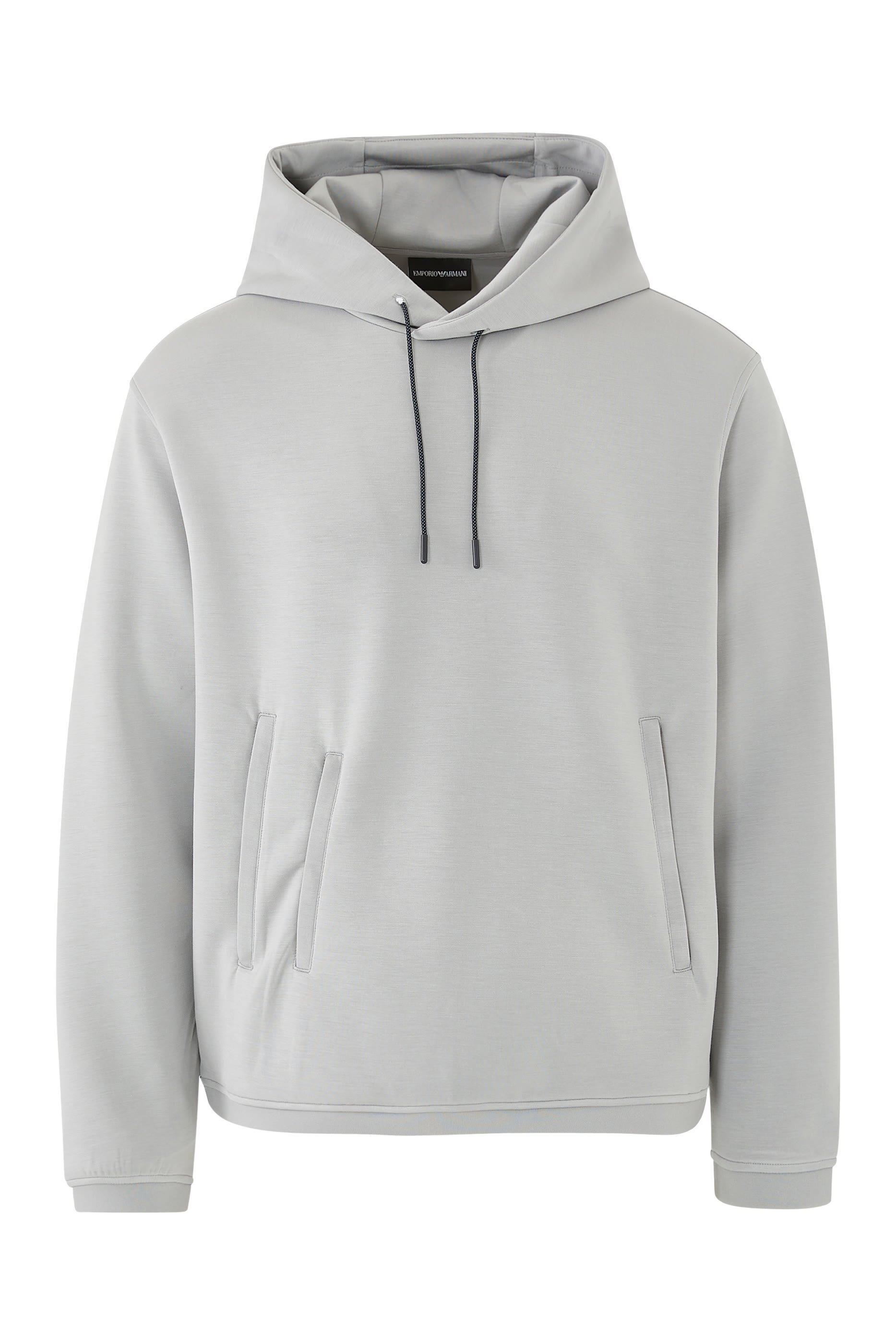 Jersey Hoodie with Eagle Logo Patch