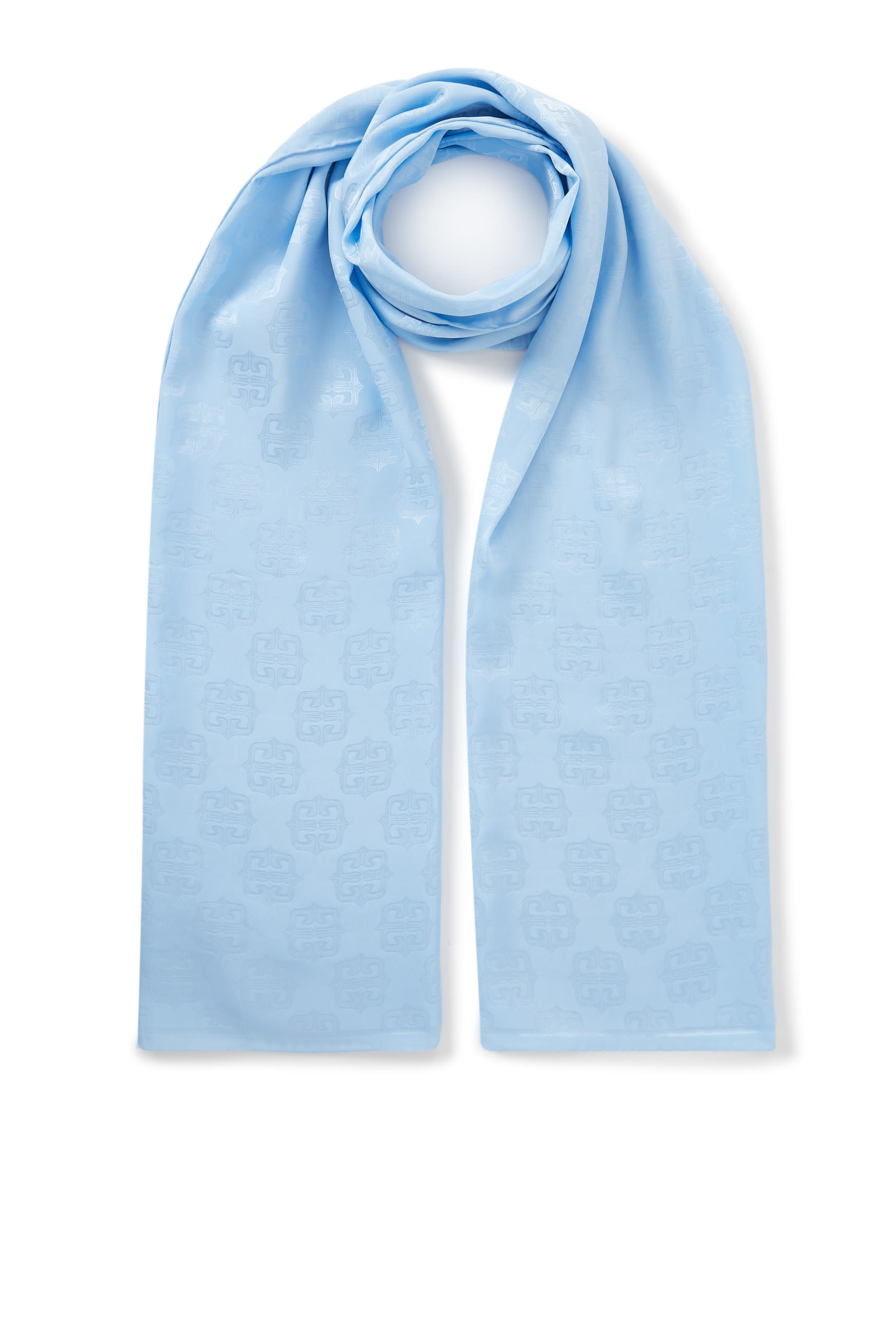 4G Baroque Jacquard Oblong Silk Scarf