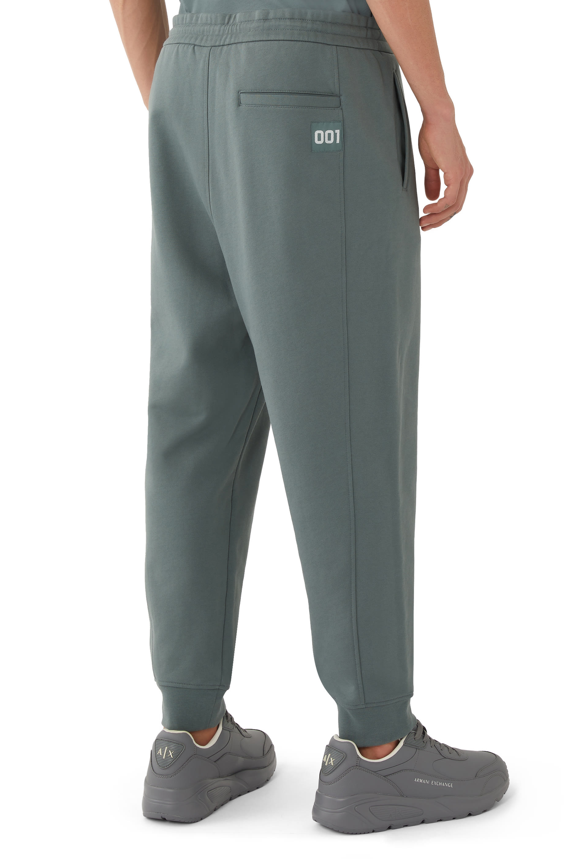 Zip-Pocket Cotton Sweatpants