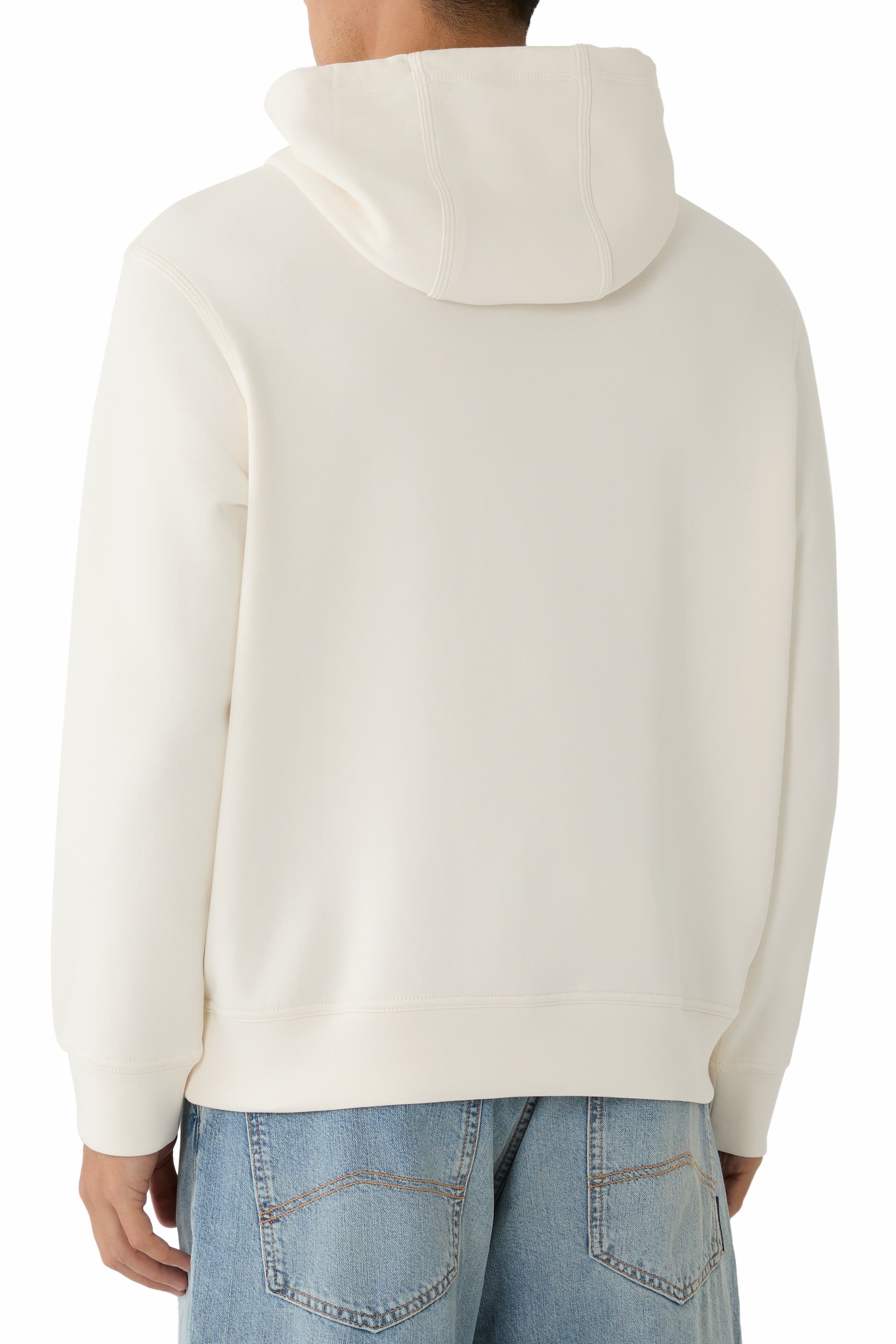 AX Logo Cotton-Jersey Hoodie