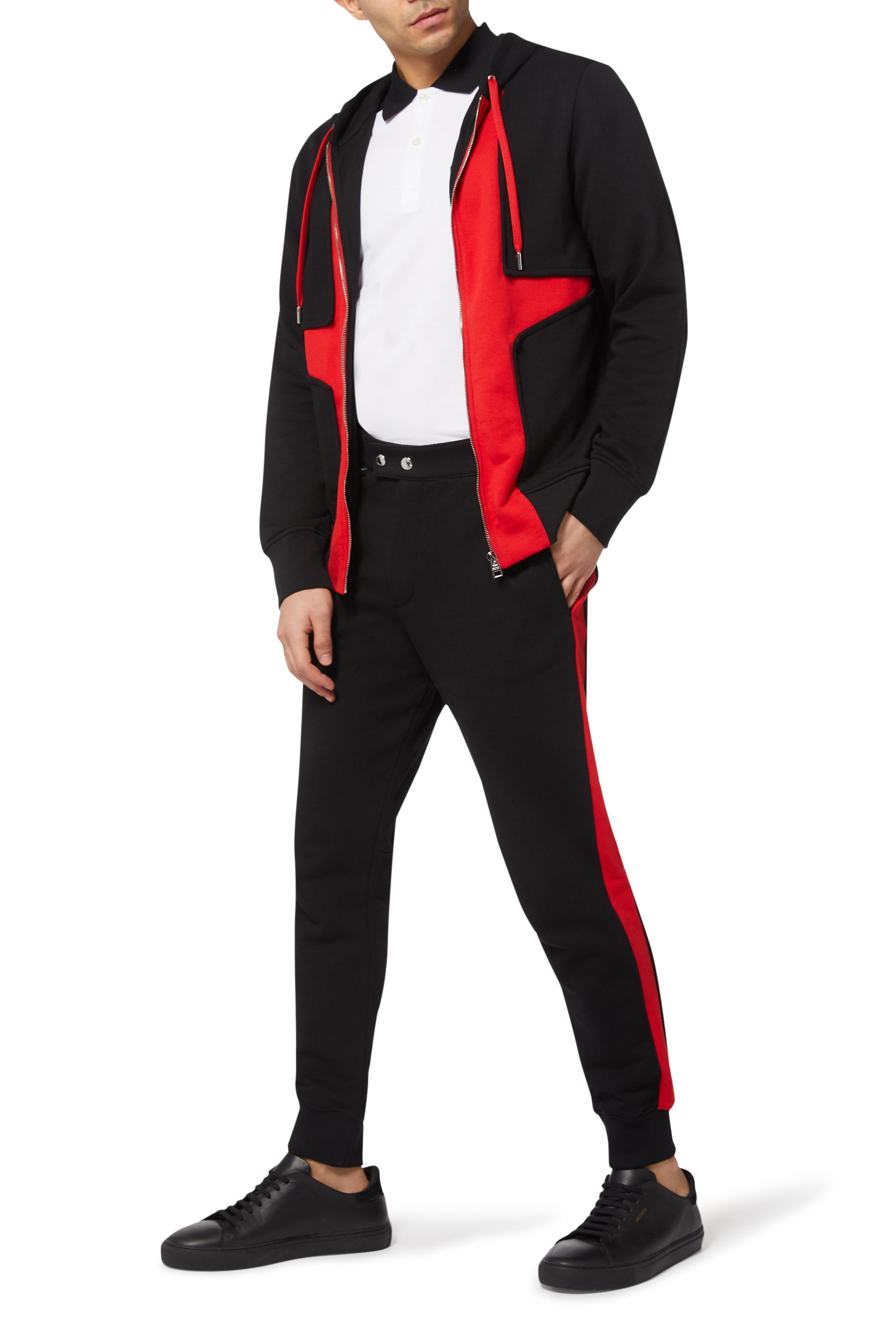 Colorblock Organic Cotton Track Pants