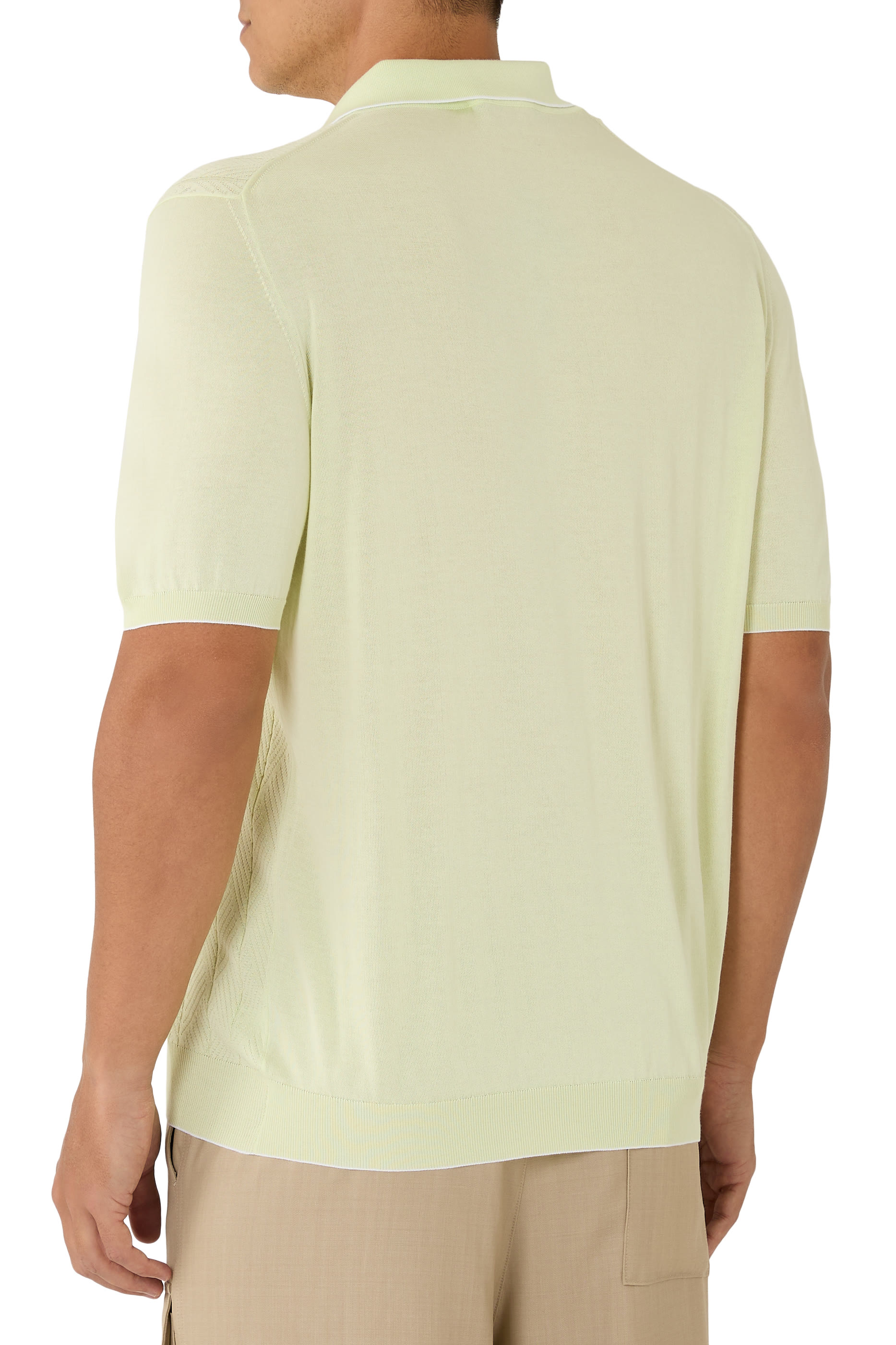  Short-Sleeve Polo with Zip