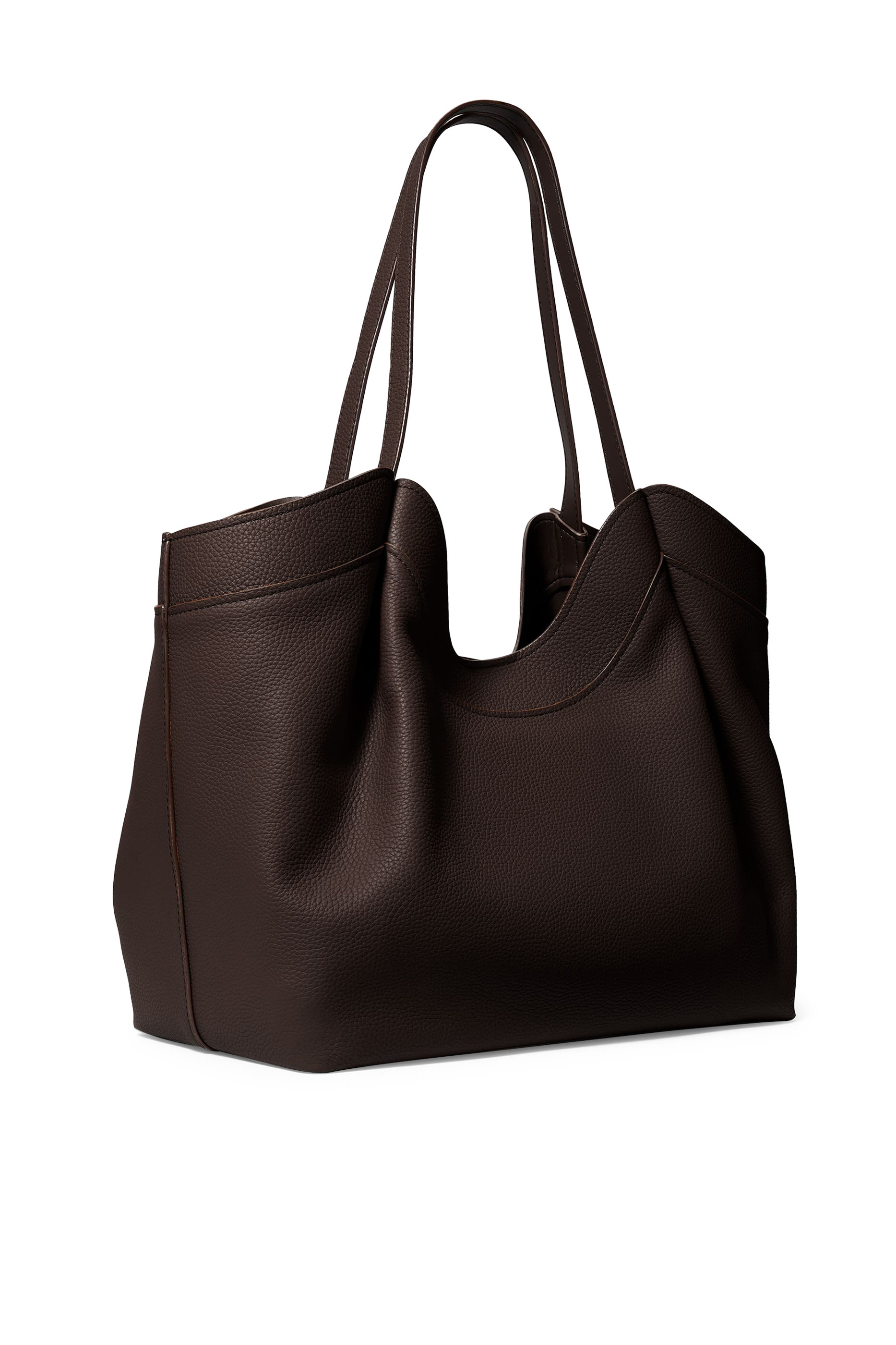  Bernie Large Pebbled Leather Tote Bag
