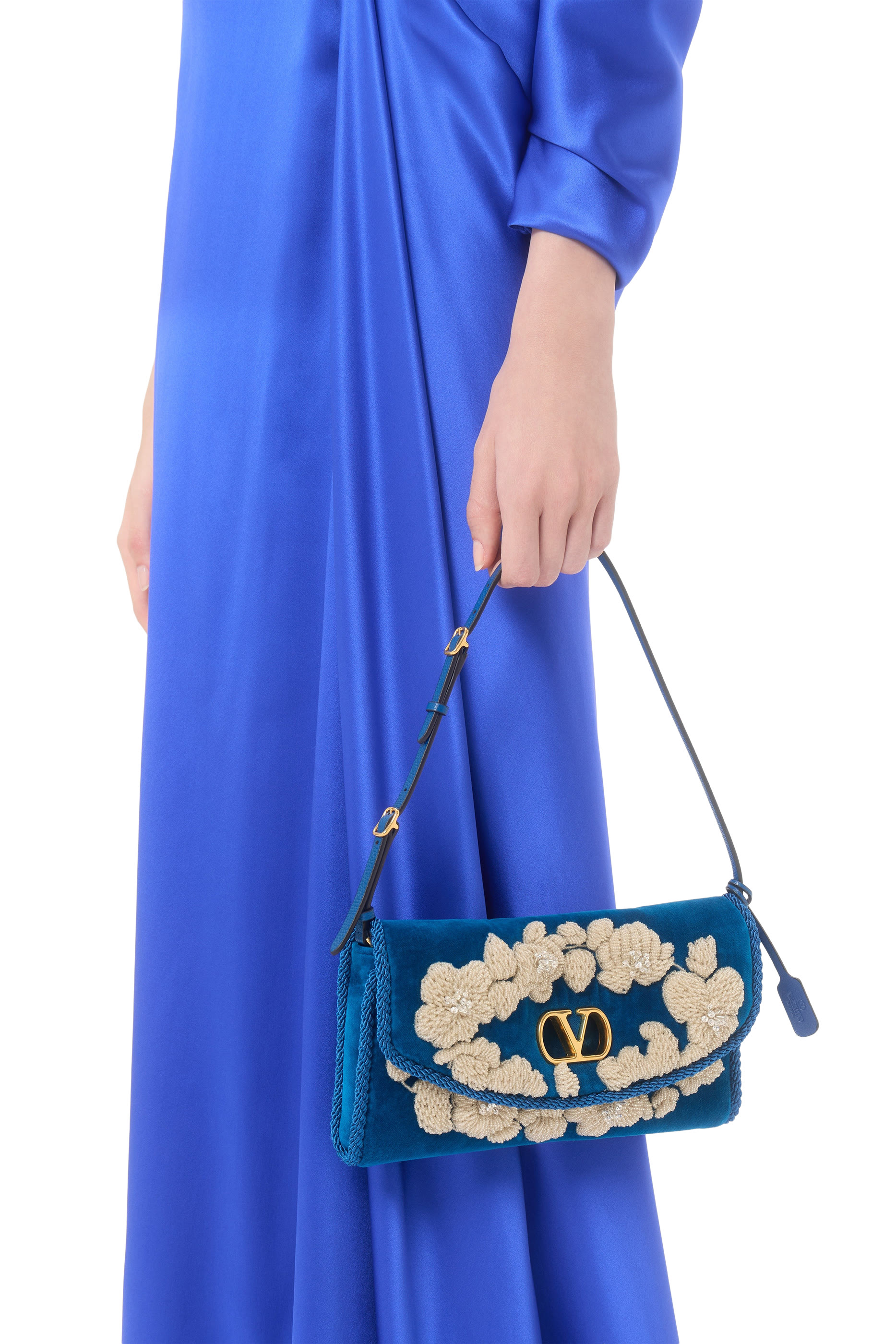  DeVain Embroidered Small Shoulder Bag 