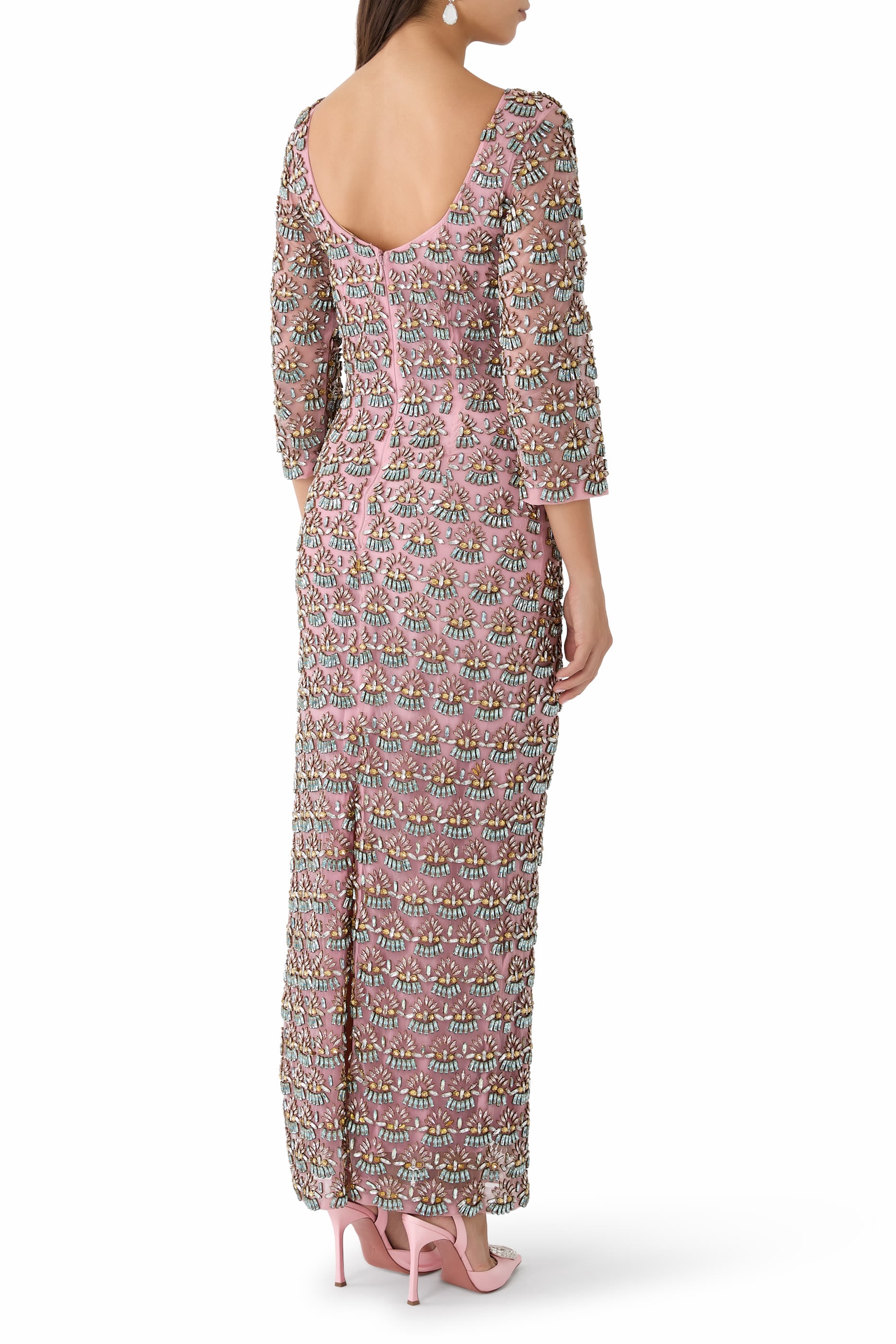 Crystal Prism Embroidered Gown