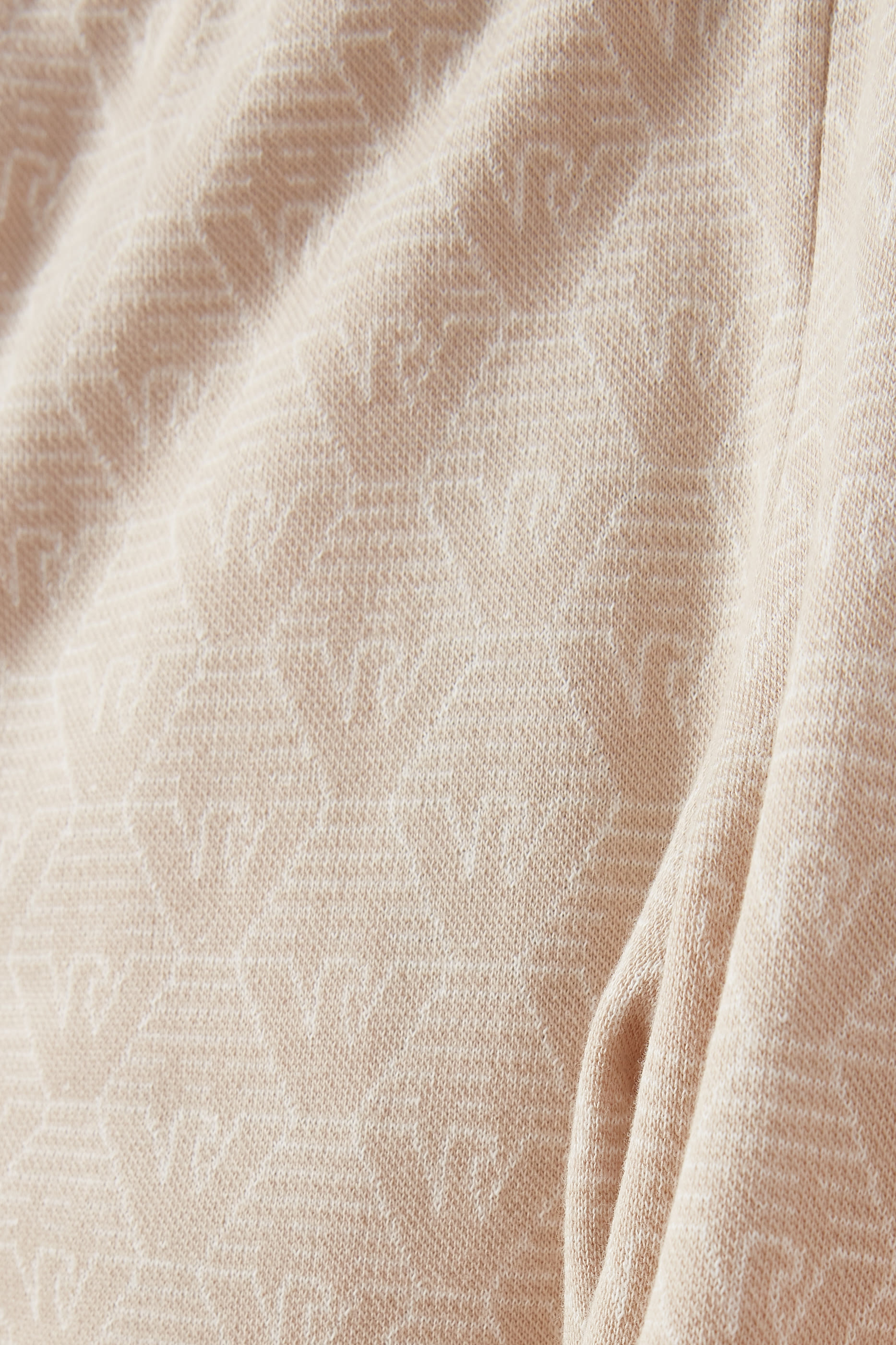 Kids Flared Trousers in All-Over Eagle Jacquard Jersey